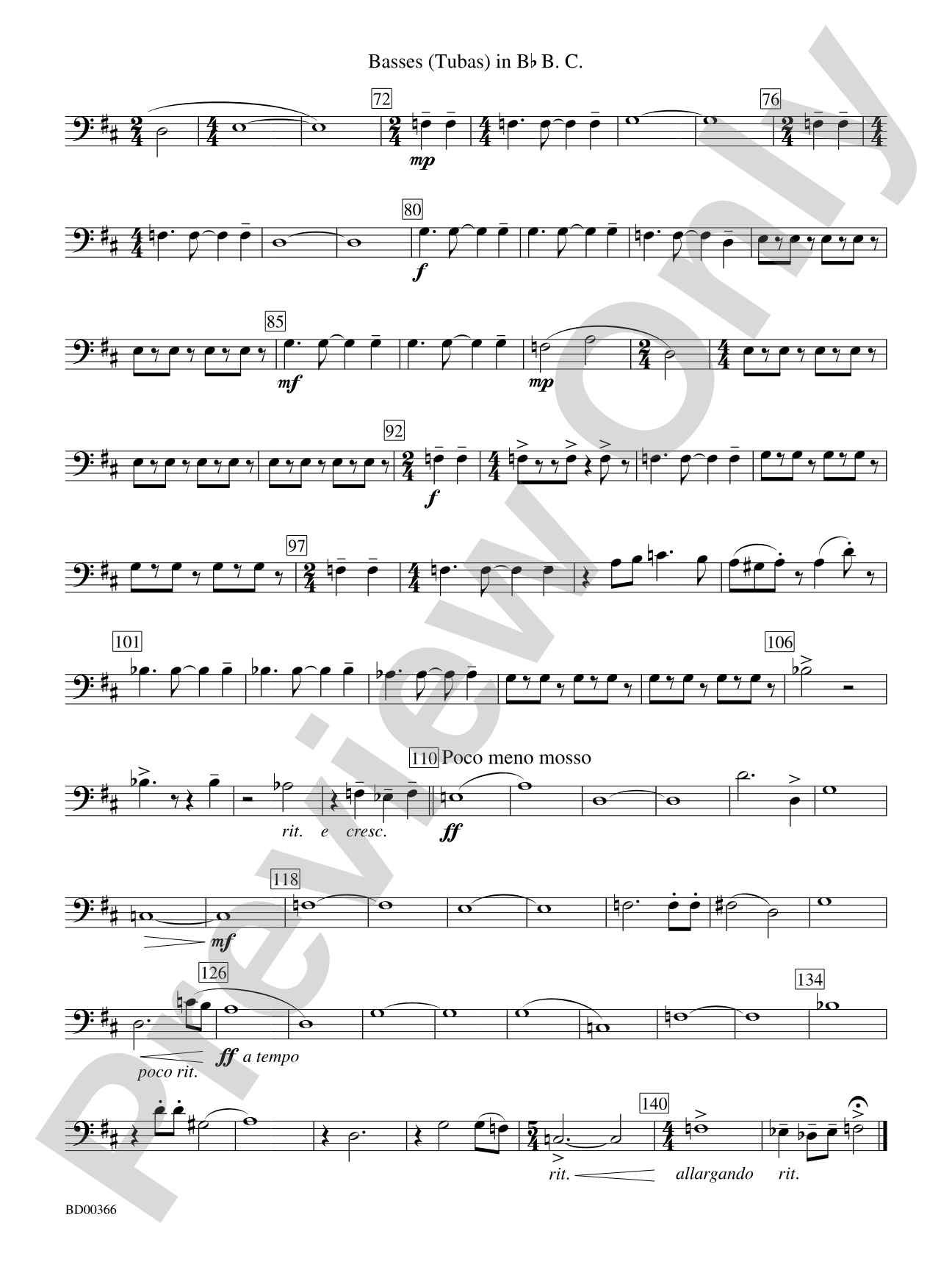 Rhythm of the Winds: (wp) B-flat Tuba B.C.