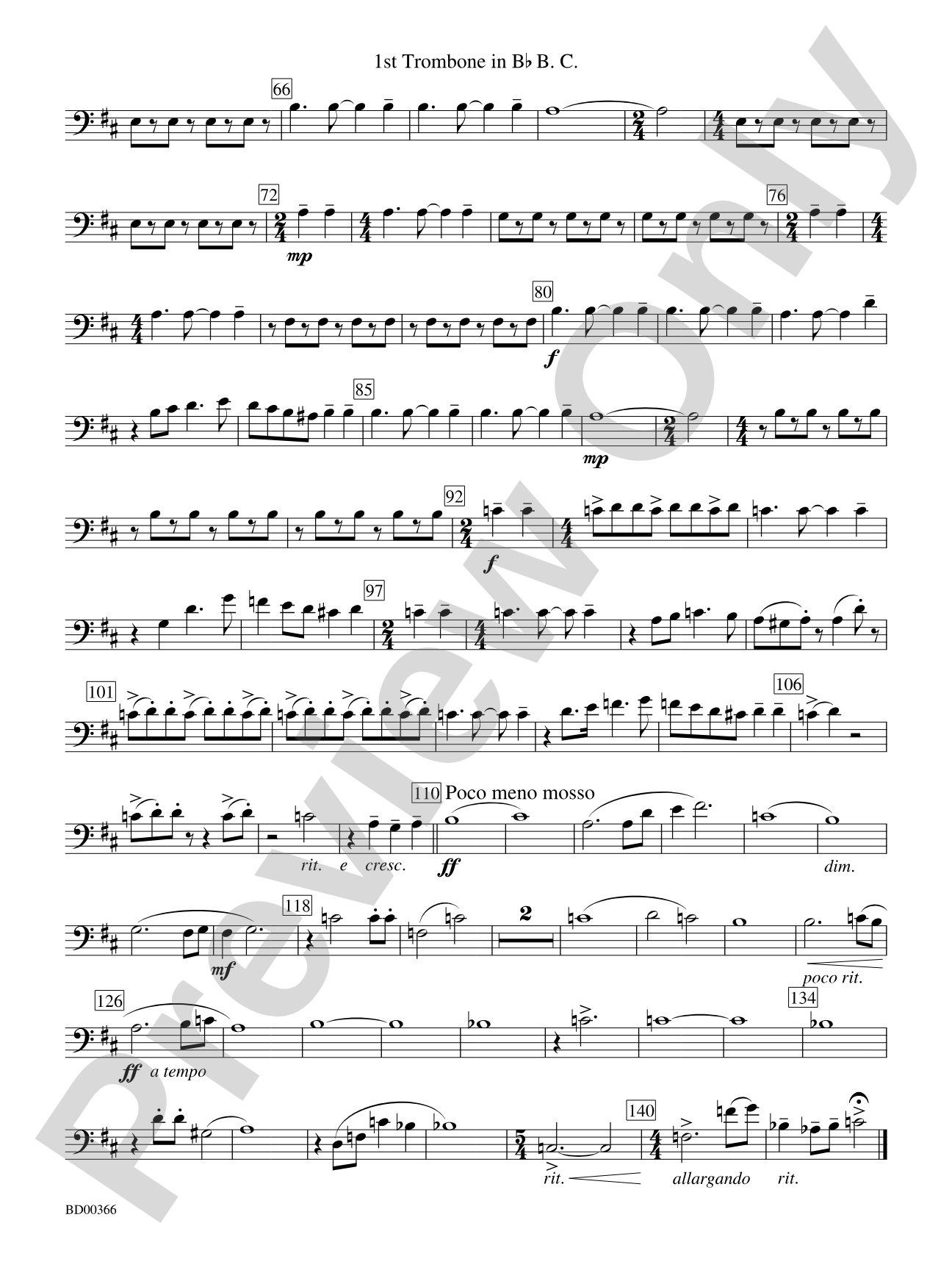 Rhythm of the Winds: (wp) 1st B-flat Trombone B.C.