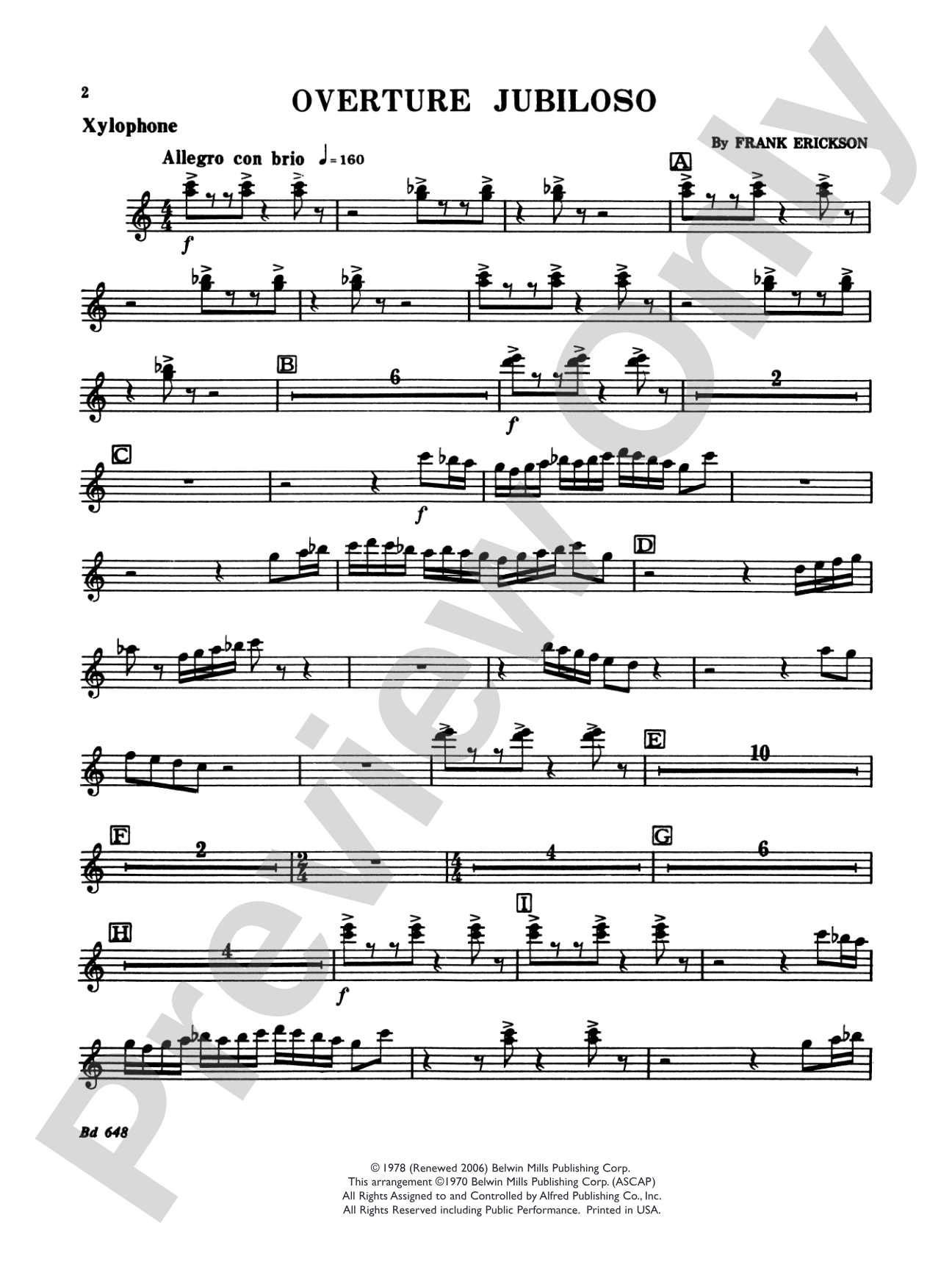 Overture Jubiloso: Mallets