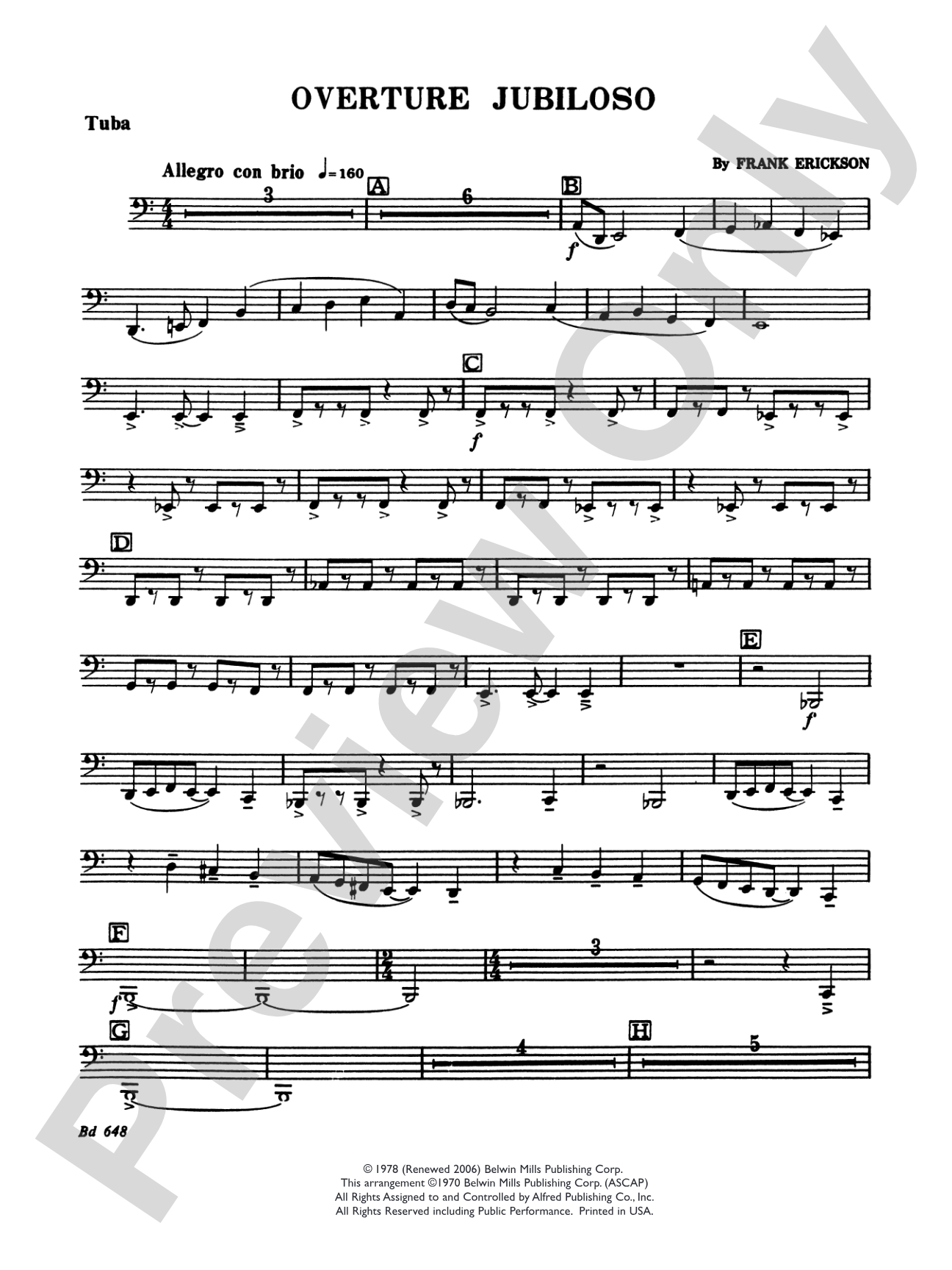 Overture Jubiloso: Tuba