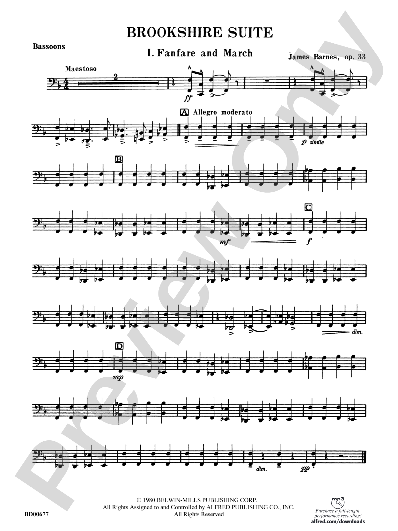 Brookshire Suite: Bassoon