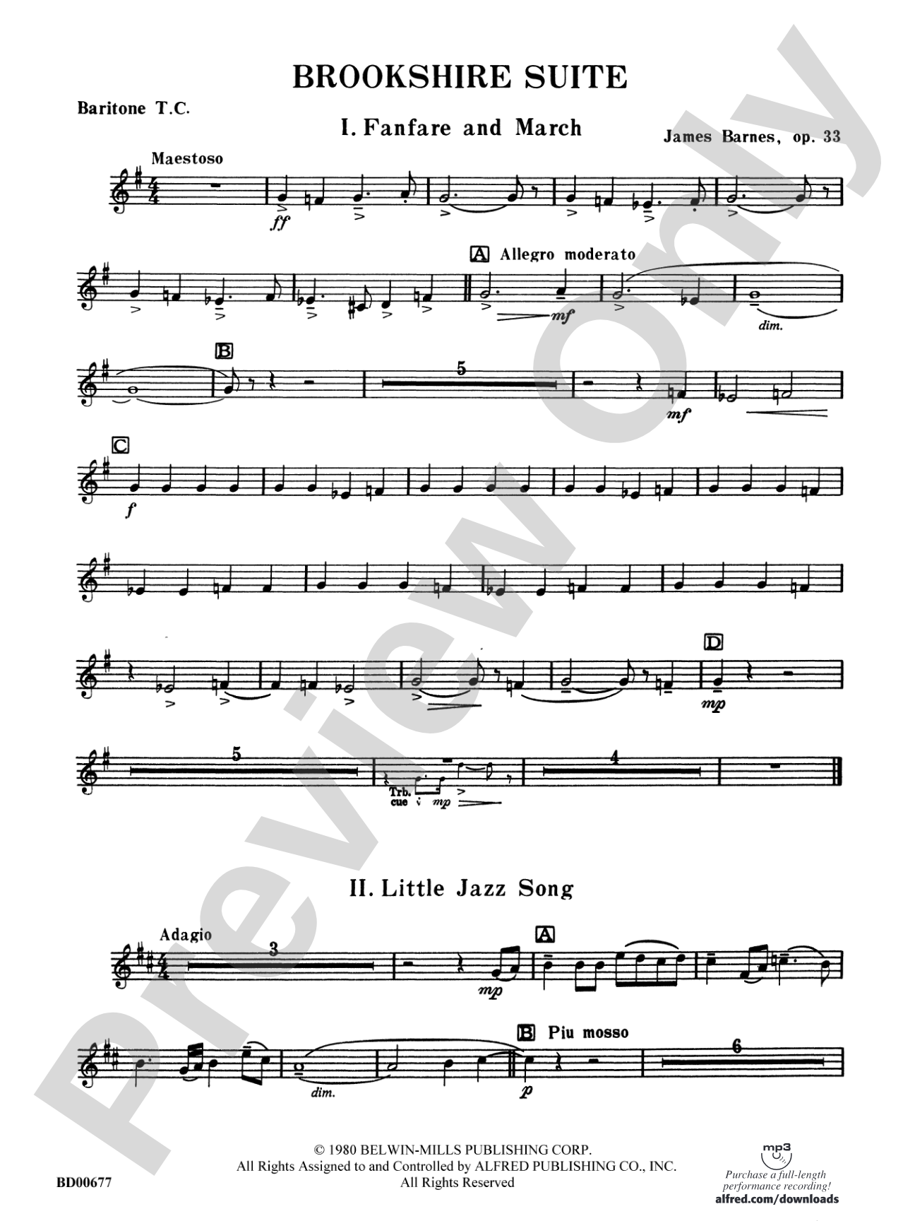 Brookshire Suite: Baritone T.C.