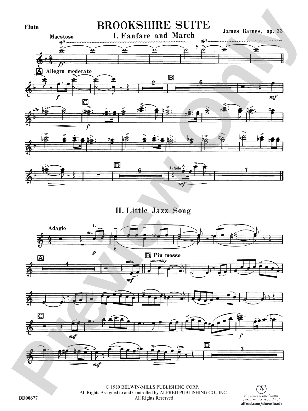 Brookshire Suite: Flute