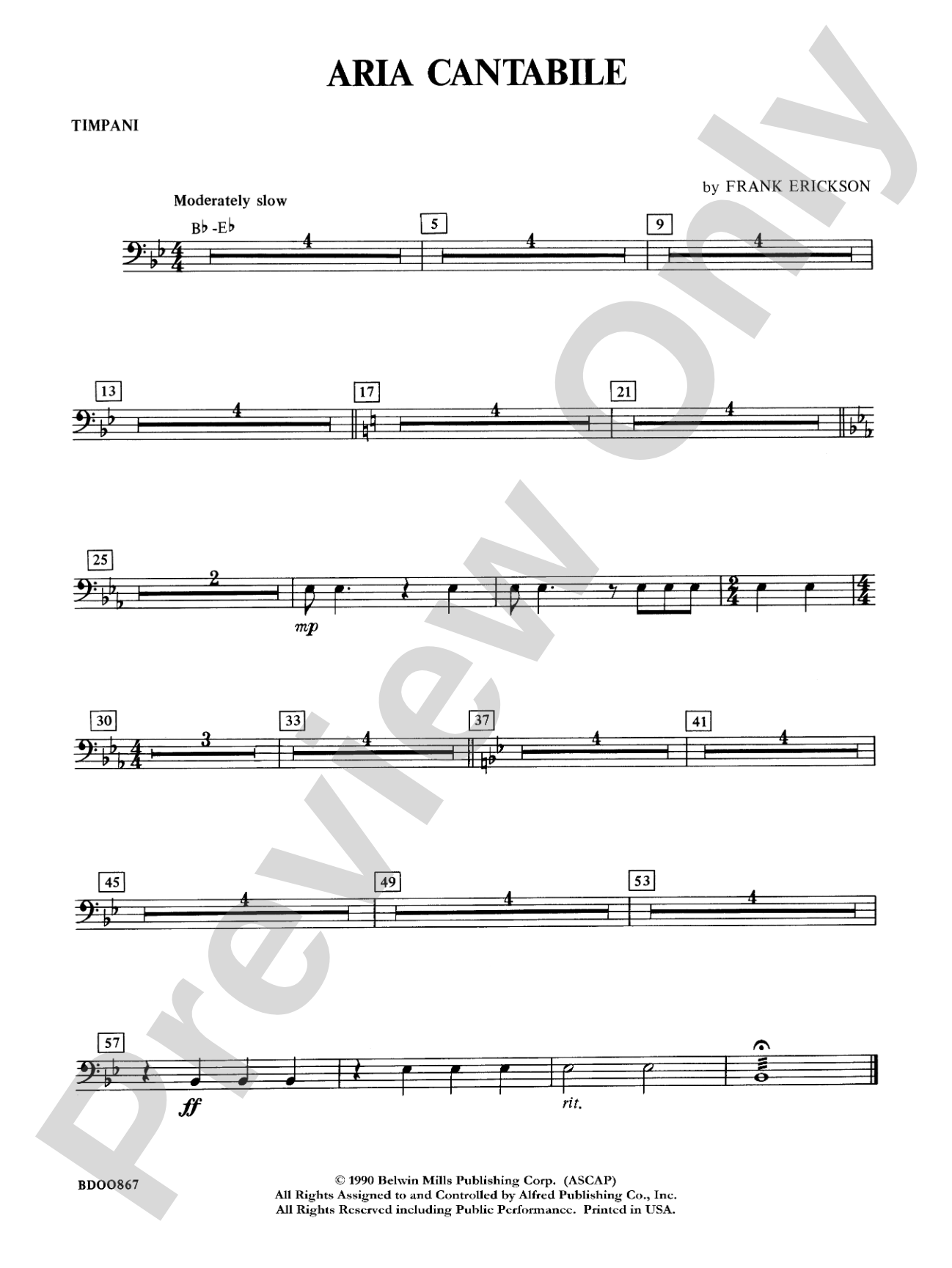 Aria Cantabile: Timpani