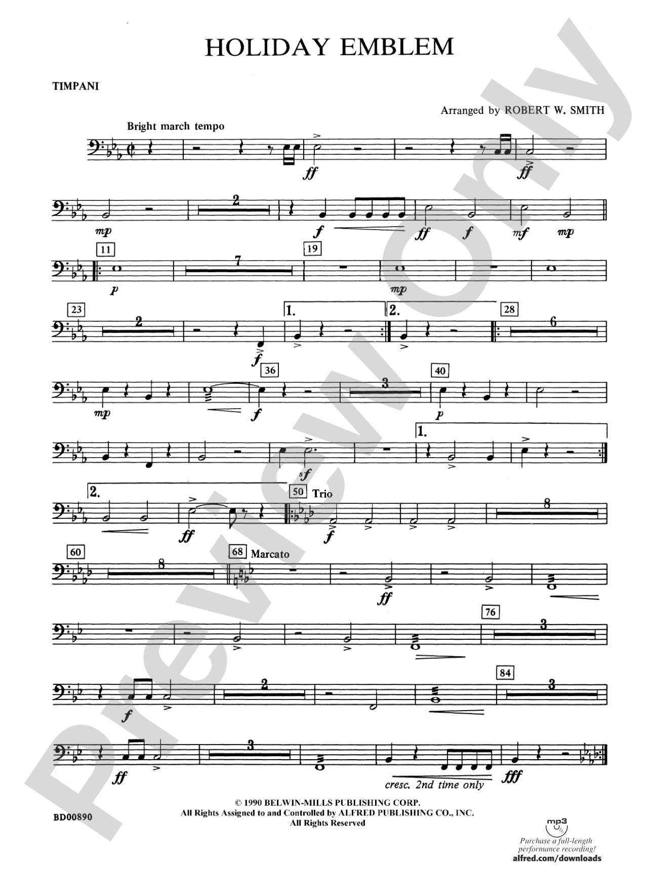Holiday Emblem: Timpani