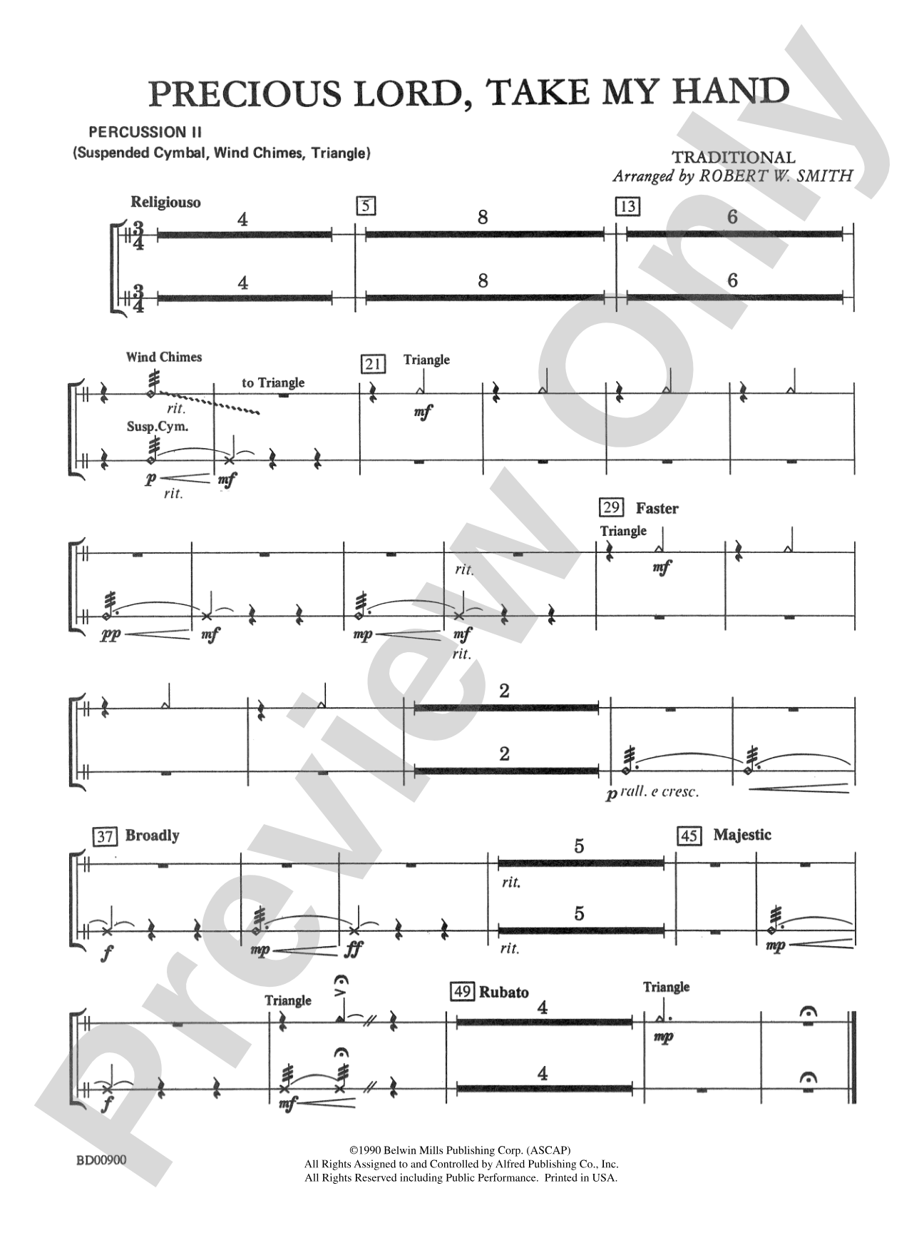 Precious Lord, Take My Hand: 2nd Percussion