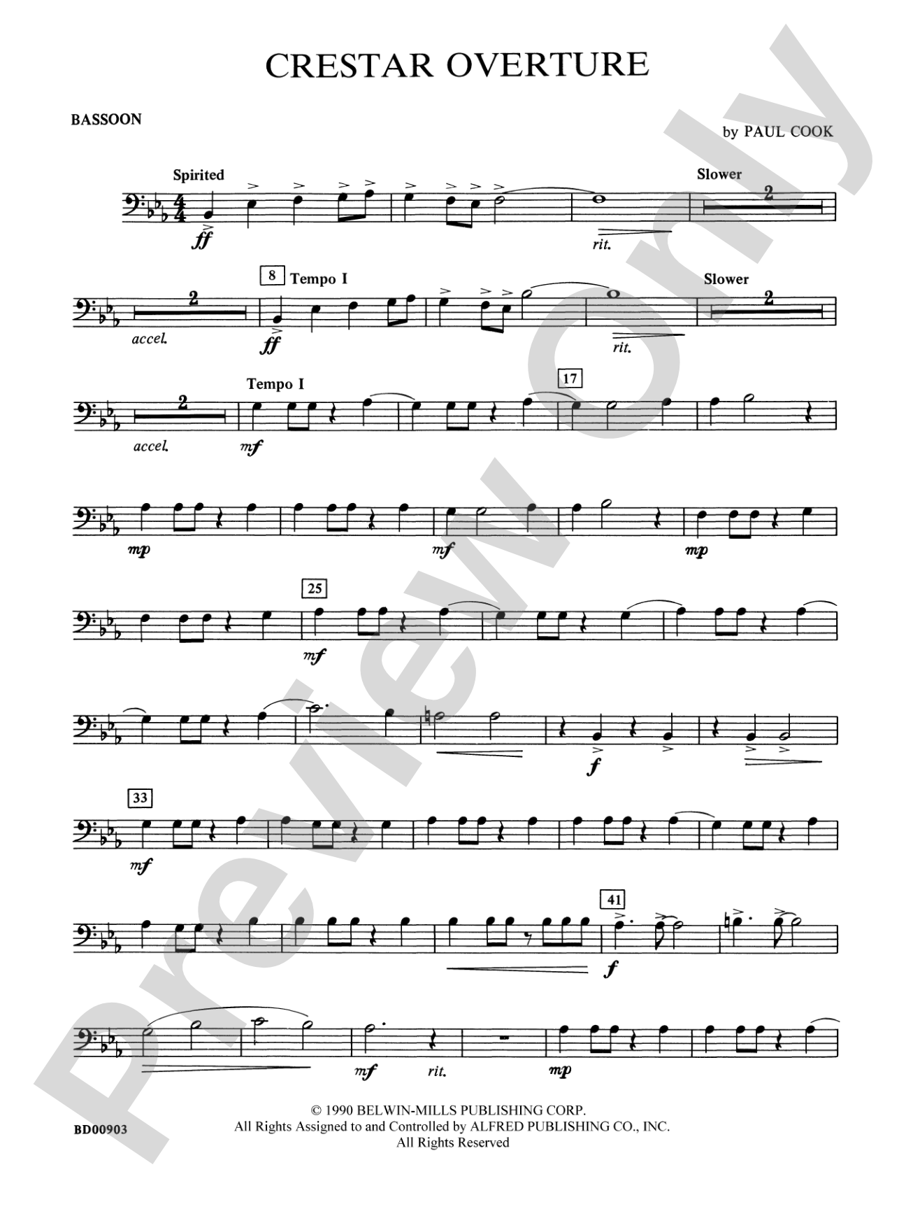 Crestar Overture: Bassoon