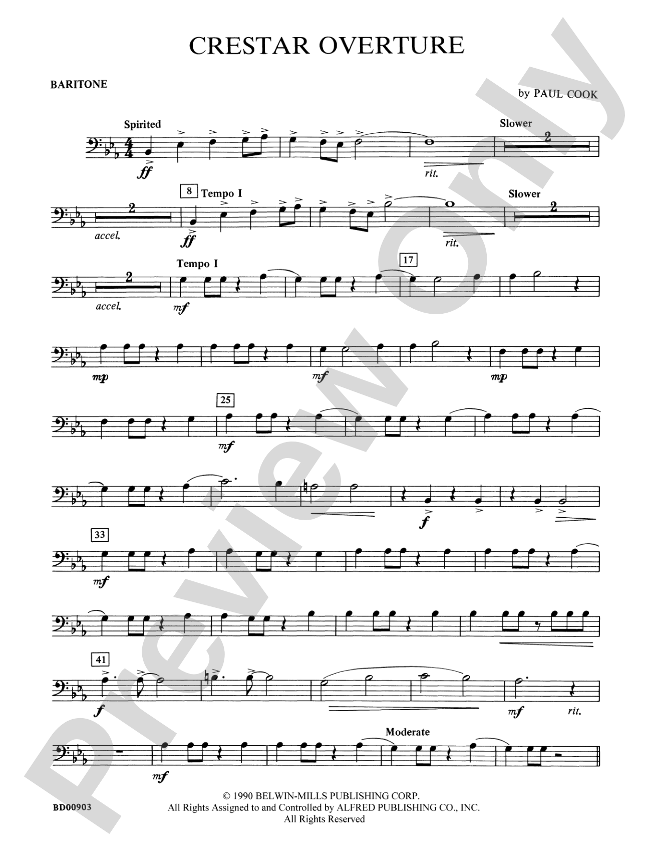 Crestar Overture: Baritone B.C.