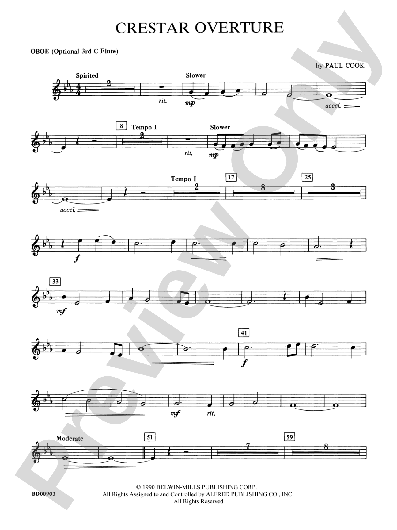 Crestar Overture: Oboe