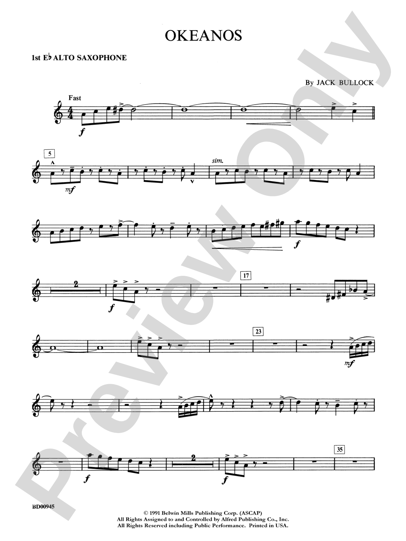 Okeanos: E-flat Alto Saxophone
