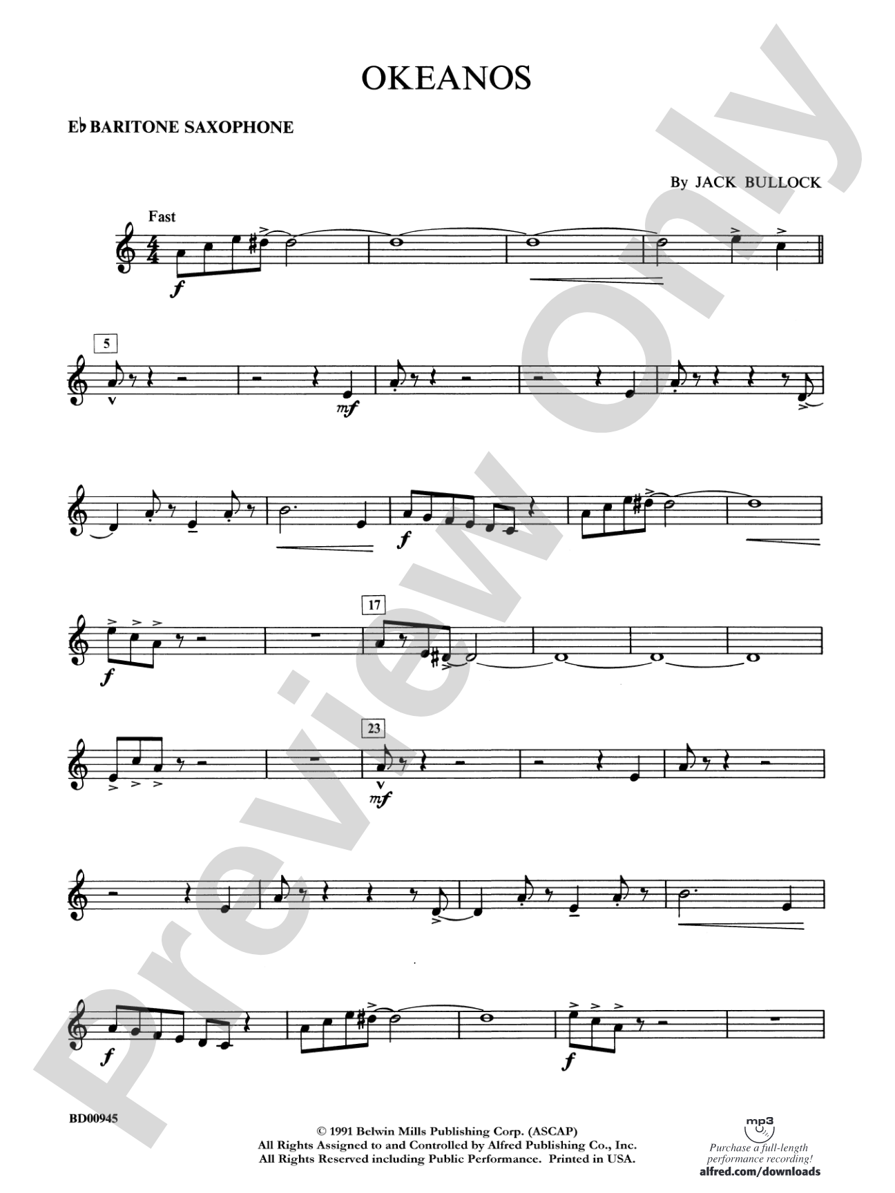 Okeanos: E-flat Baritone Saxophone