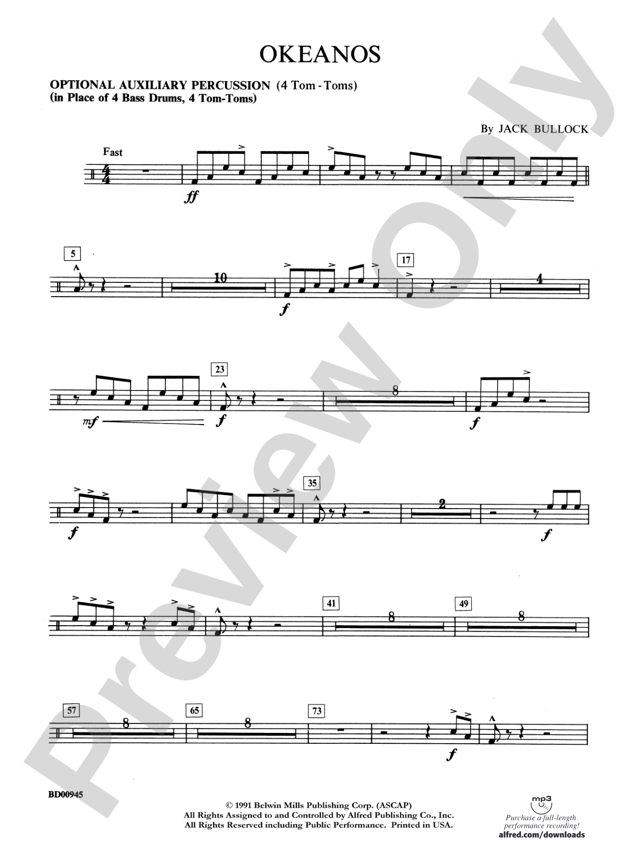 Okeanos: 2nd Percussion
