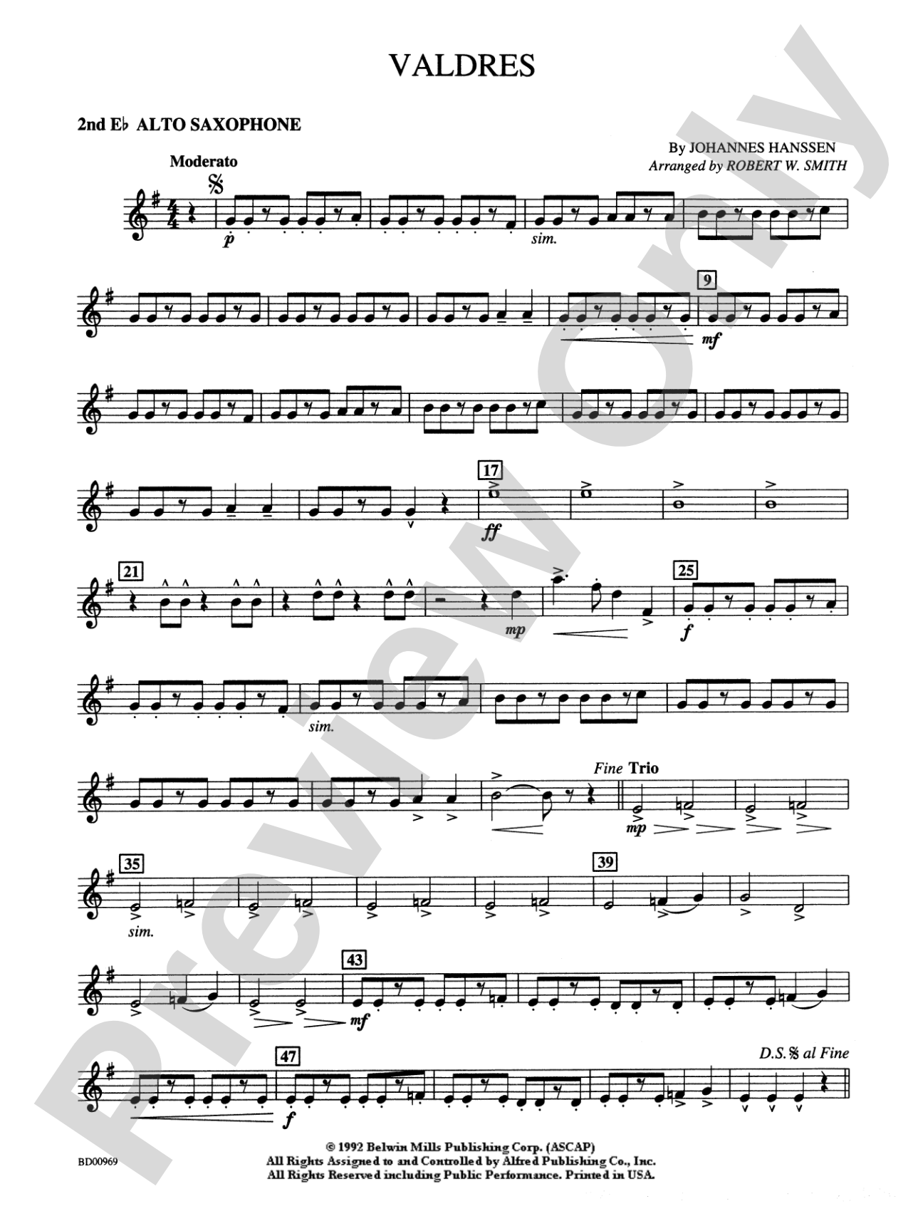 Valdres: 2nd E-flat Alto Saxophone