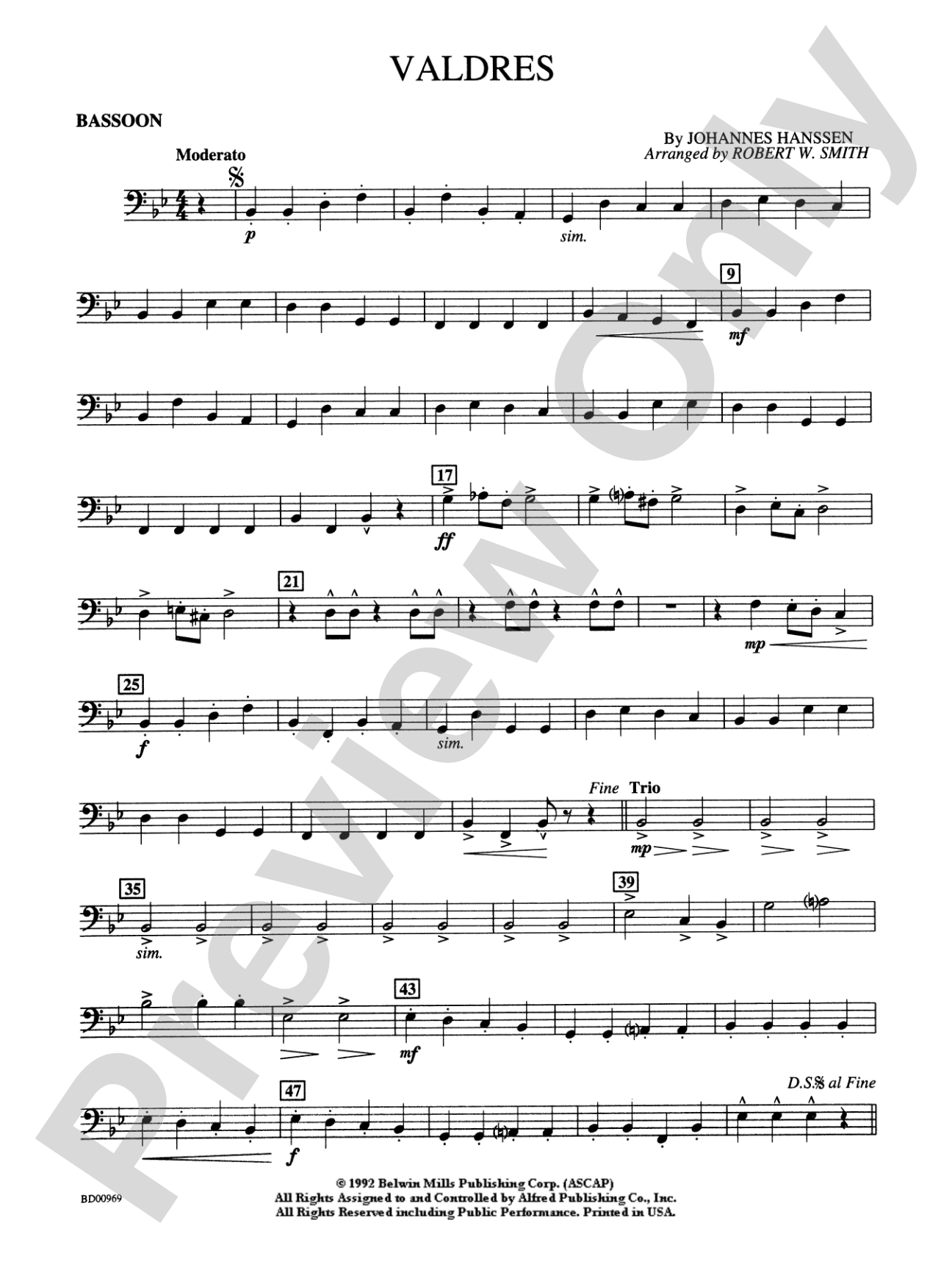 Valdres: Bassoon