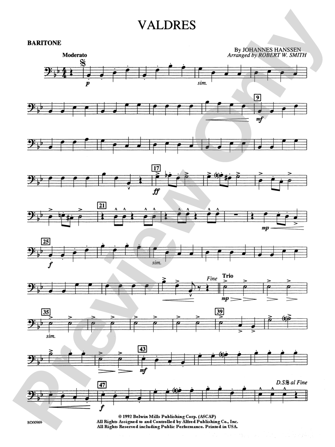 Valdres: Baritone B.C.