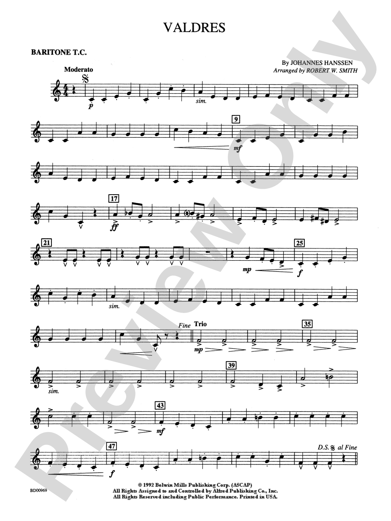 Valdres: Baritone T.C.