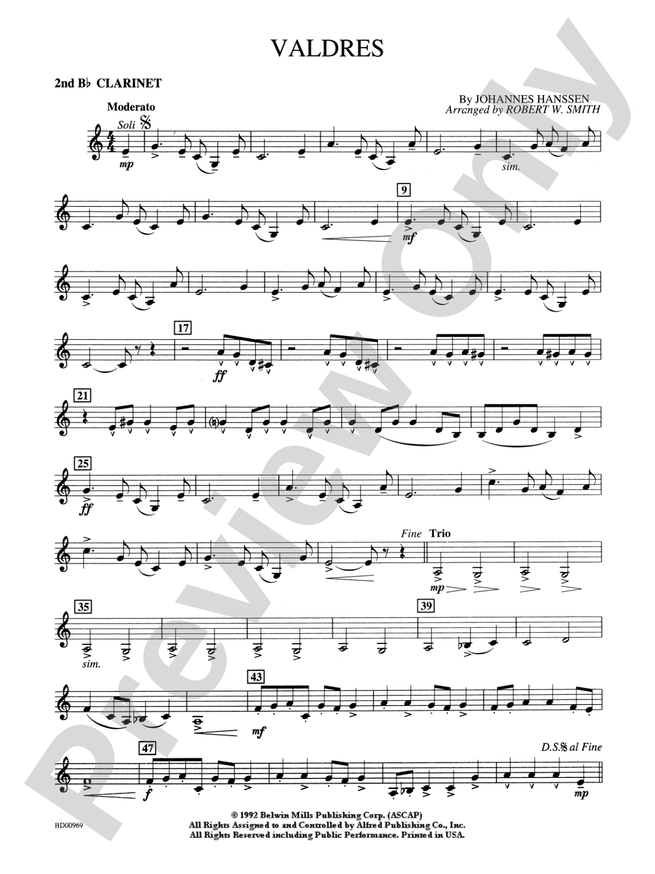 Valdres: 2nd B-flat Clarinet