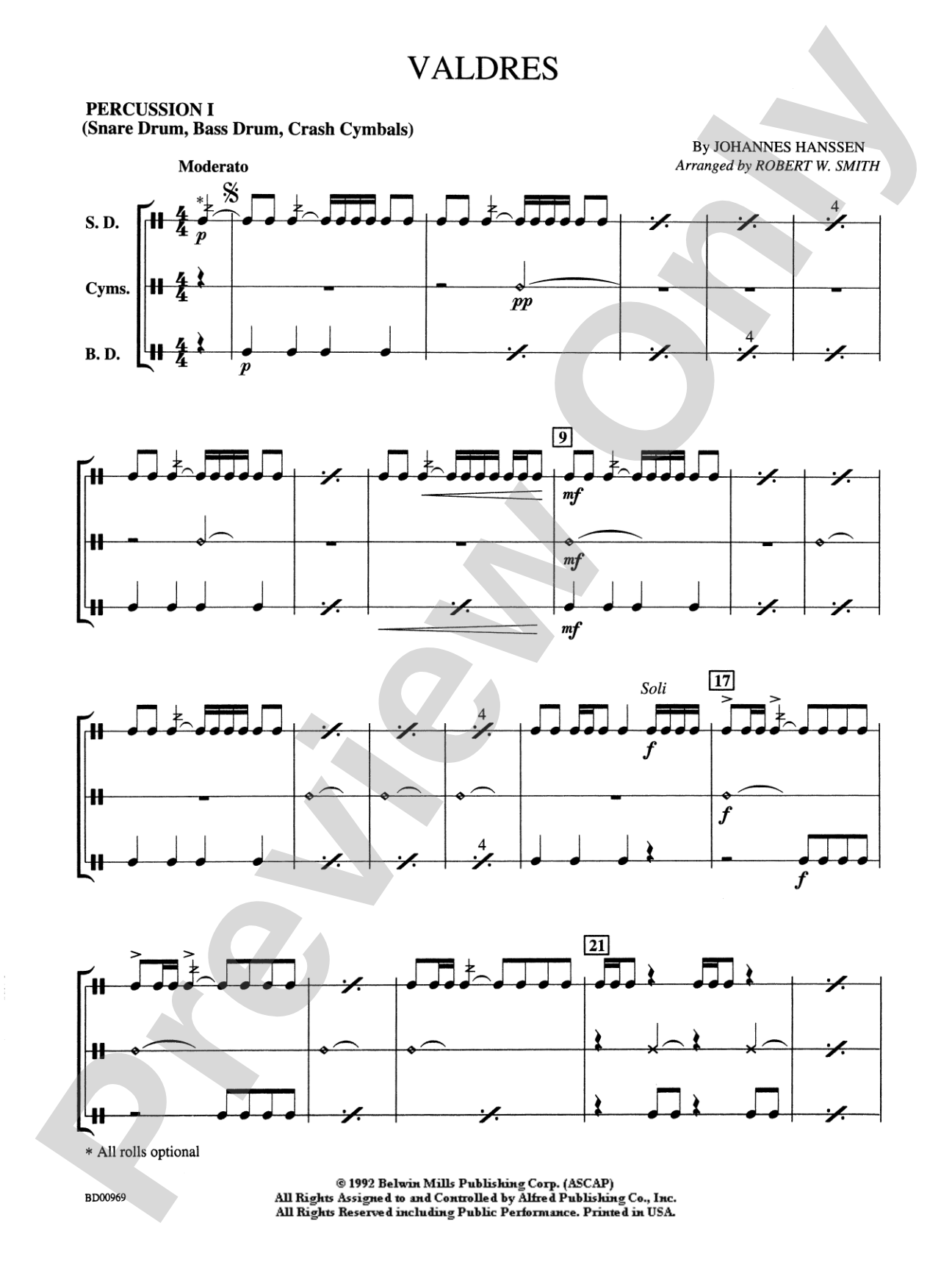 Valdres: 1st Percussion