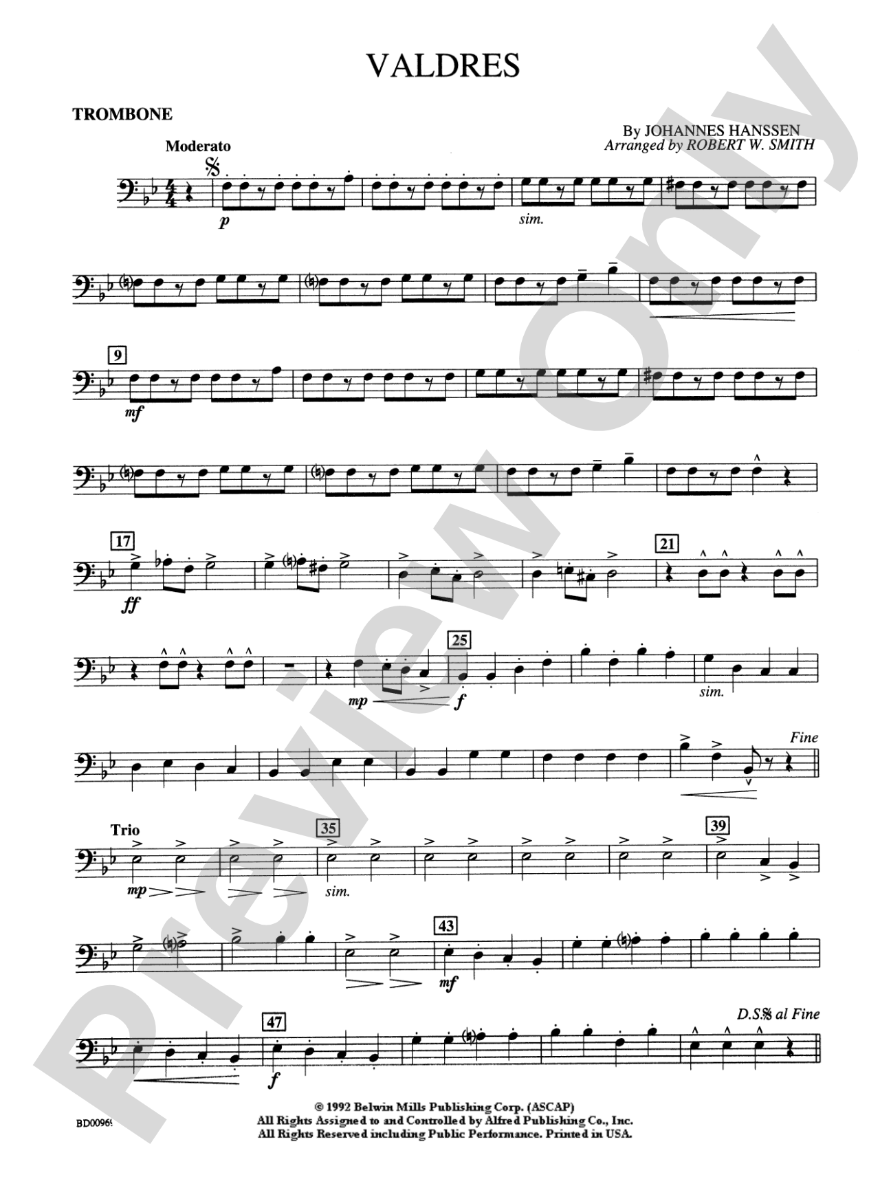 Valdres: 1st Trombone