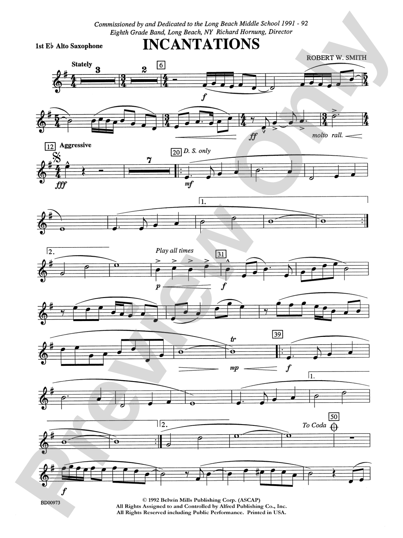 Incantations: E-flat Alto Saxophone