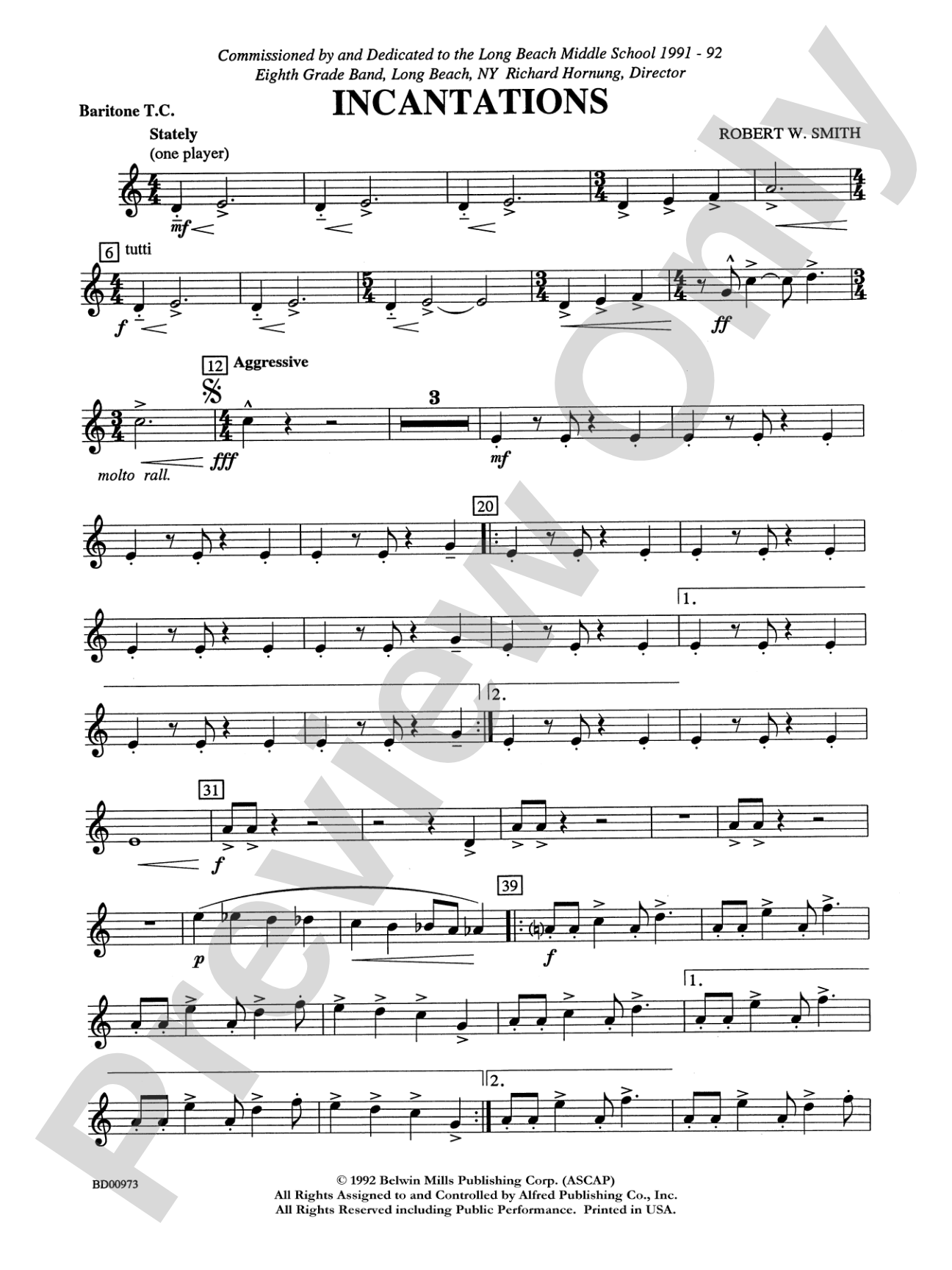 Incantations: Baritone T.C.