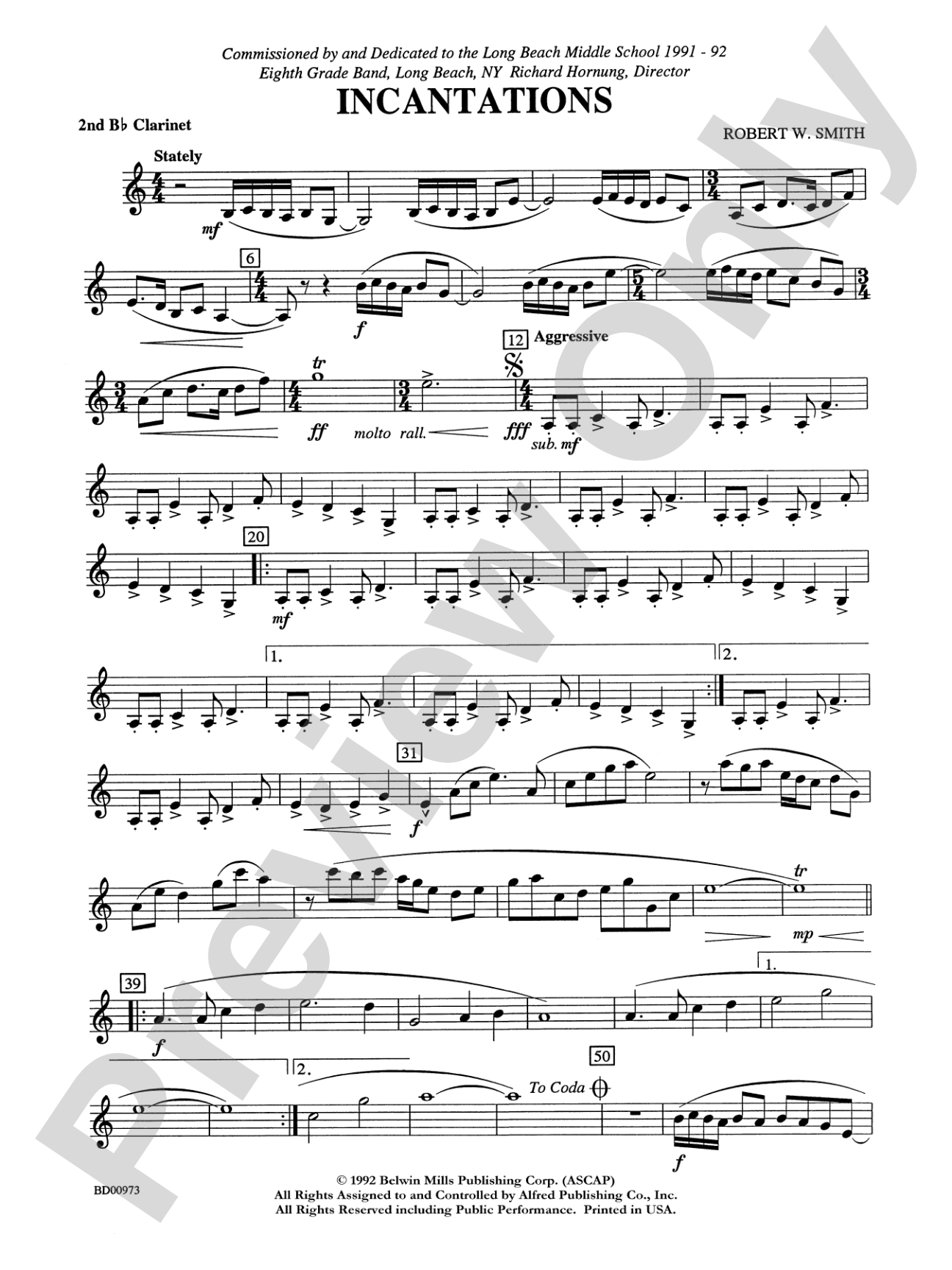 Incantations: 2nd B-flat Clarinet