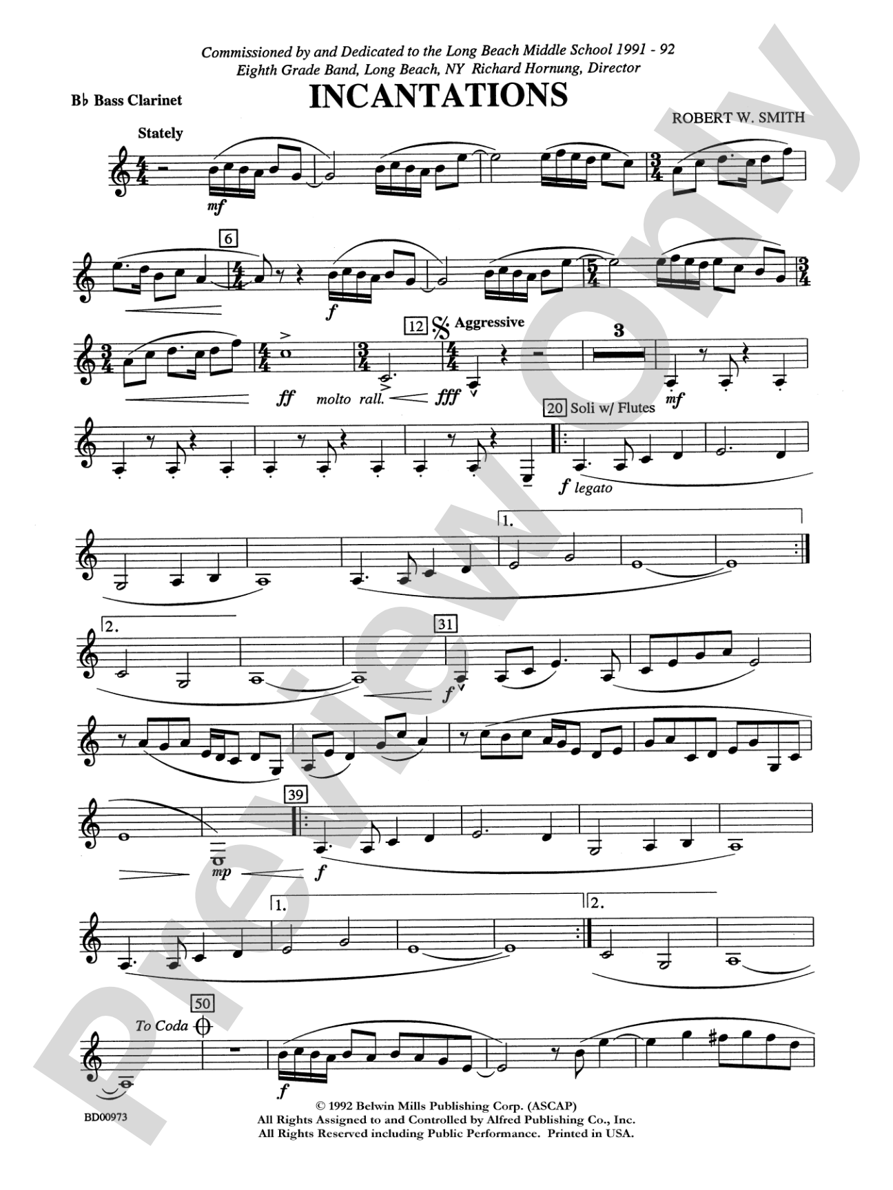 Incantations: B-flat Bass Clarinet