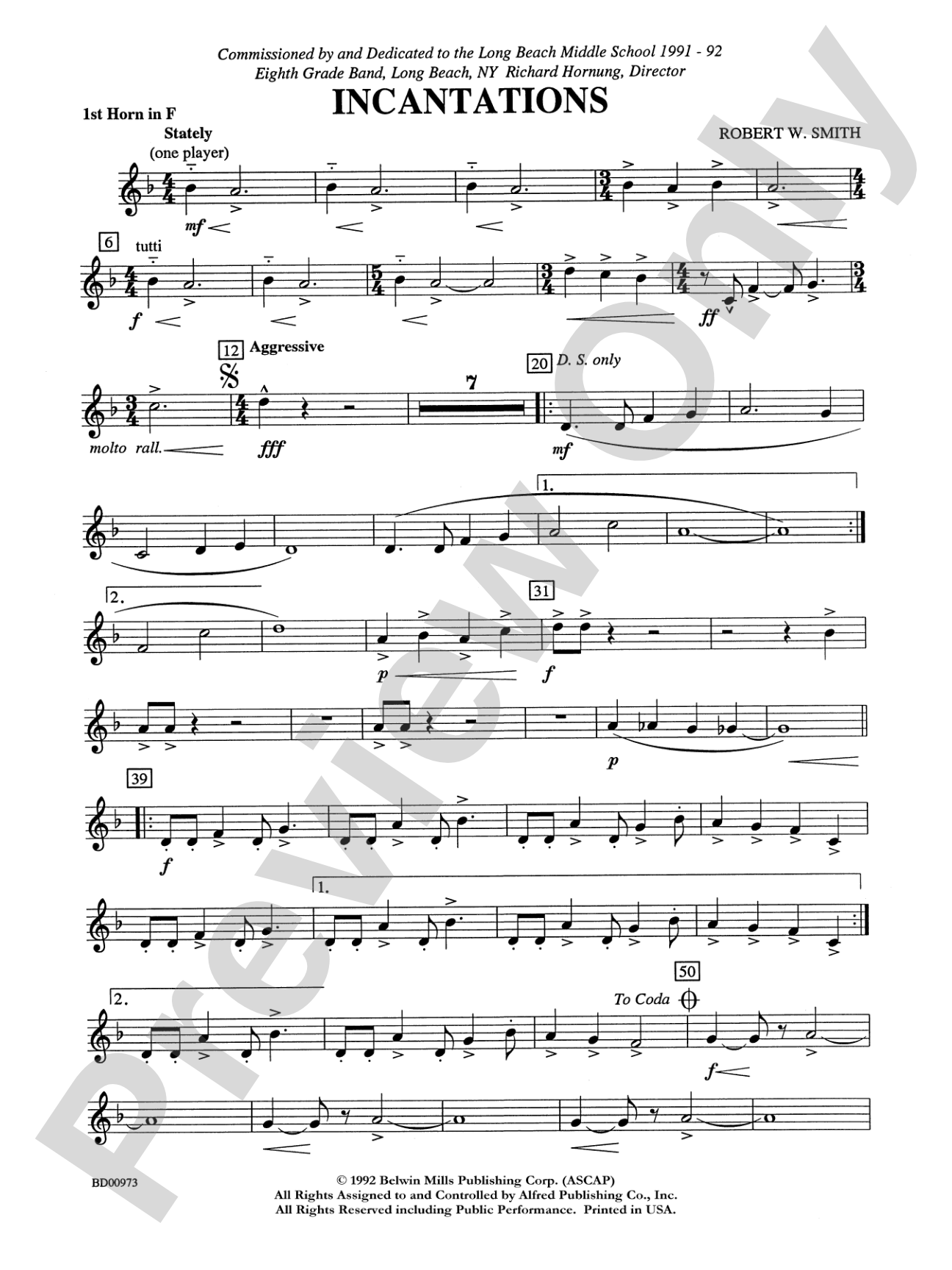 Incantations: 1st F Horn