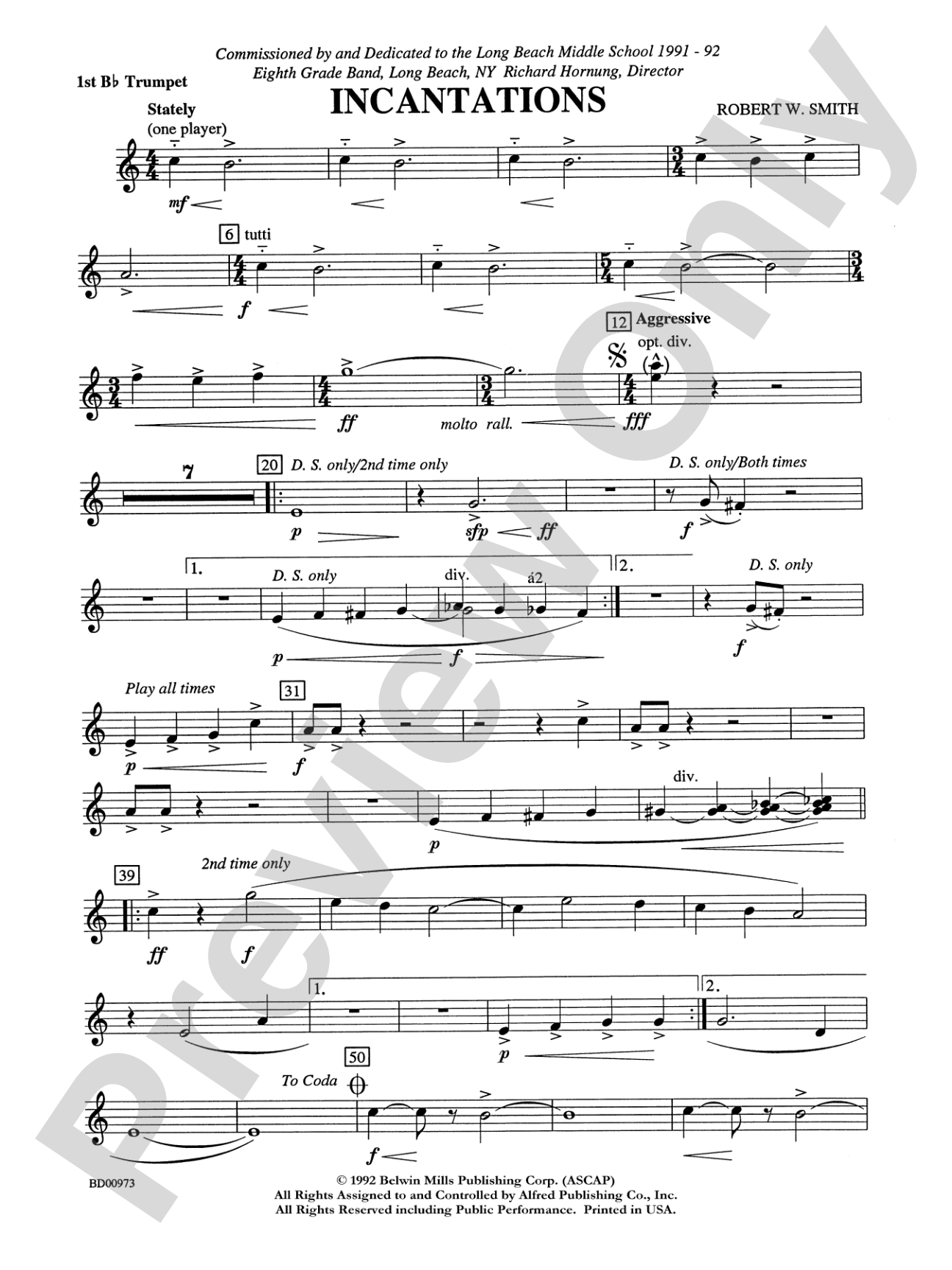 Incantations: 1st B-flat Trumpet