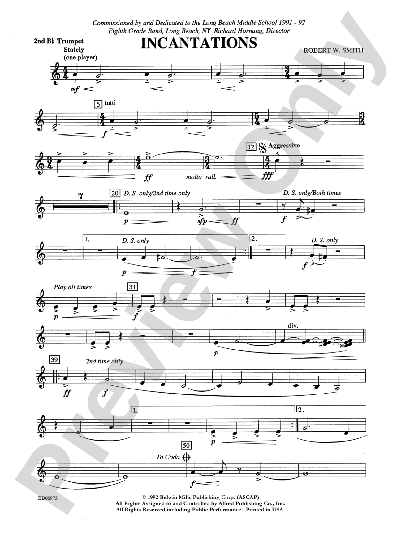 Incantations: 2nd B-flat Trumpet