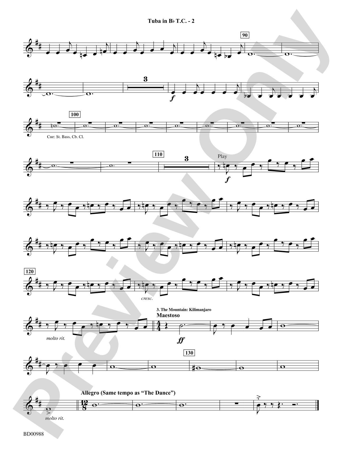 Kilimanjaro: (wp) B-flat Tuba T.C.