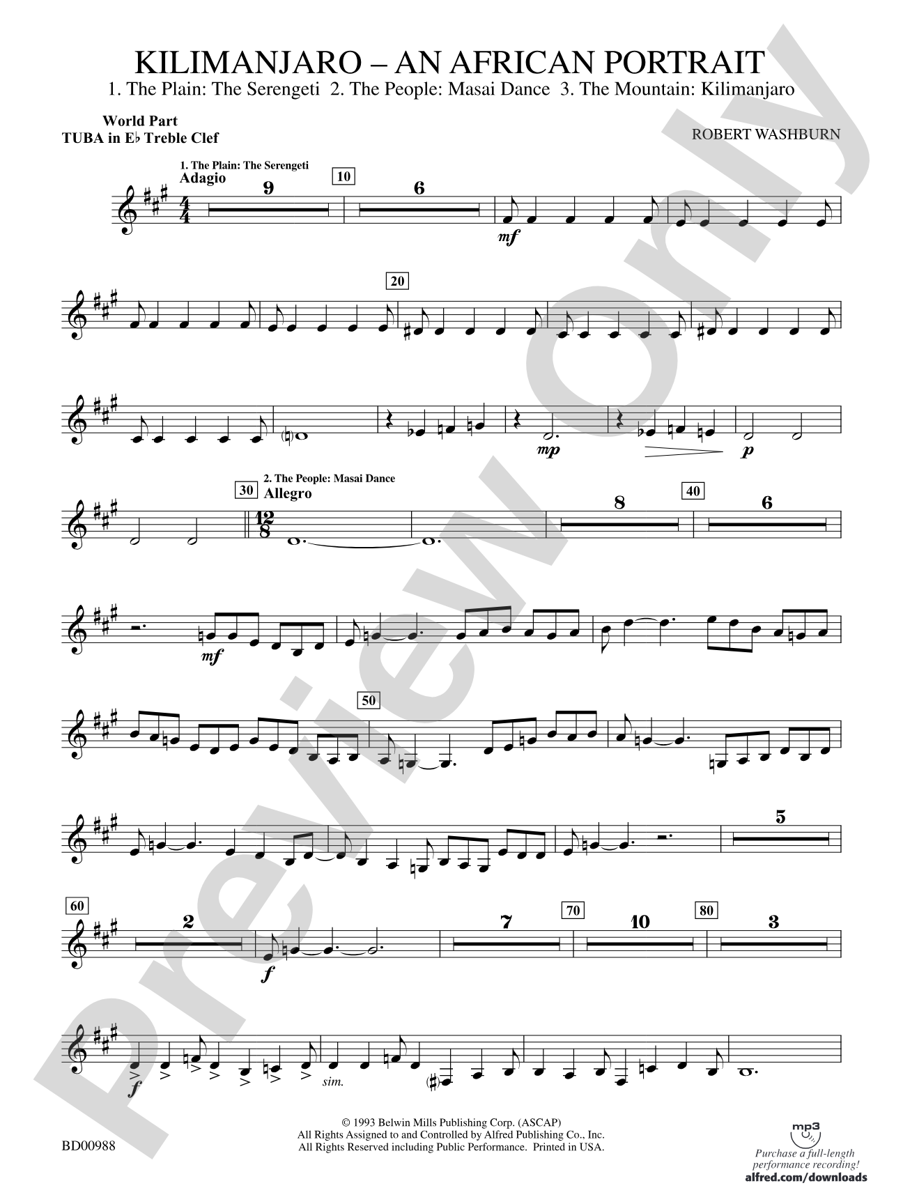 Kilimanjaro: (wp) E-flat Tuba T.C.