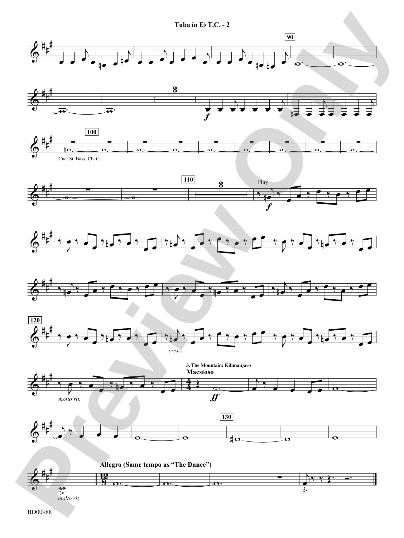 Kilimanjaro: (wp) E-flat Tuba T.C.