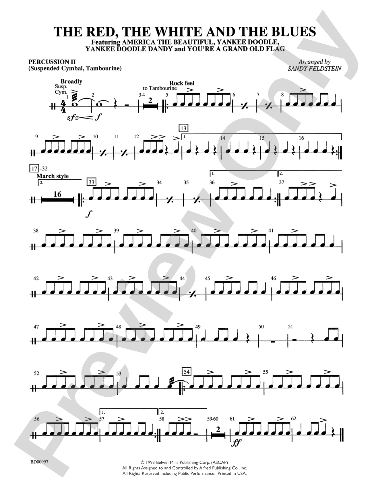 The Red, the White, and the Blues: 2nd Percussion