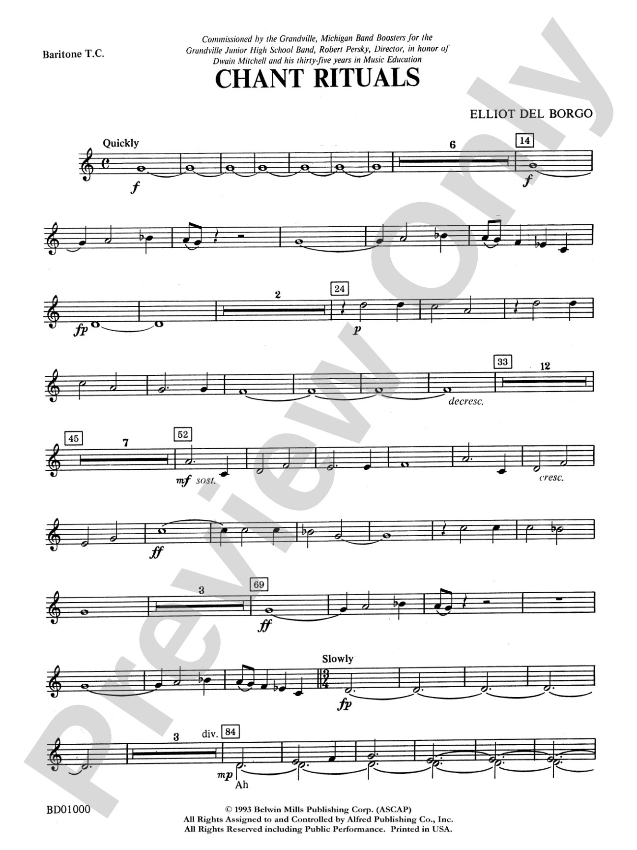 Chant Rituals: Baritone T.C.