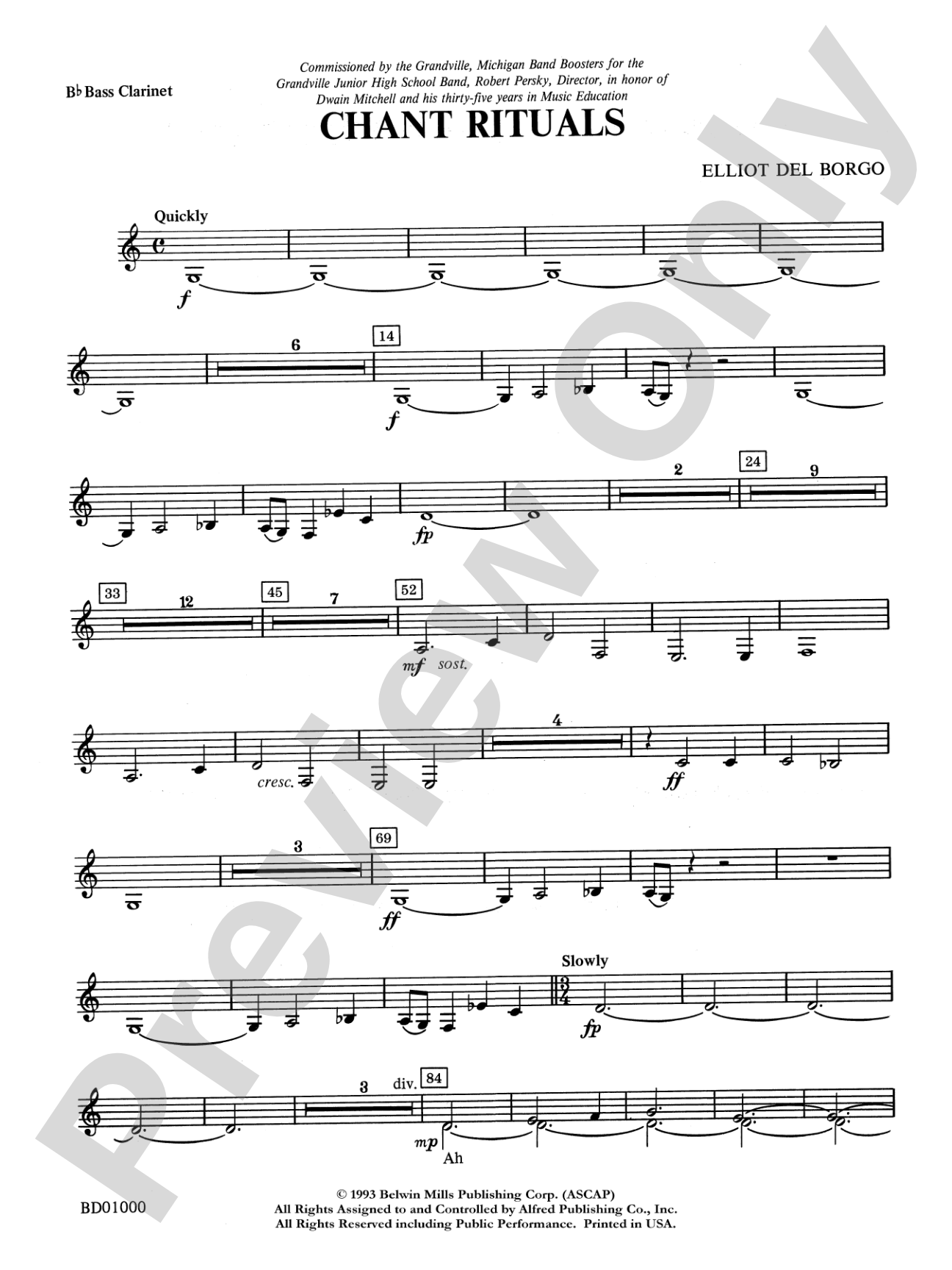 Chant Rituals: B-flat Bass Clarinet