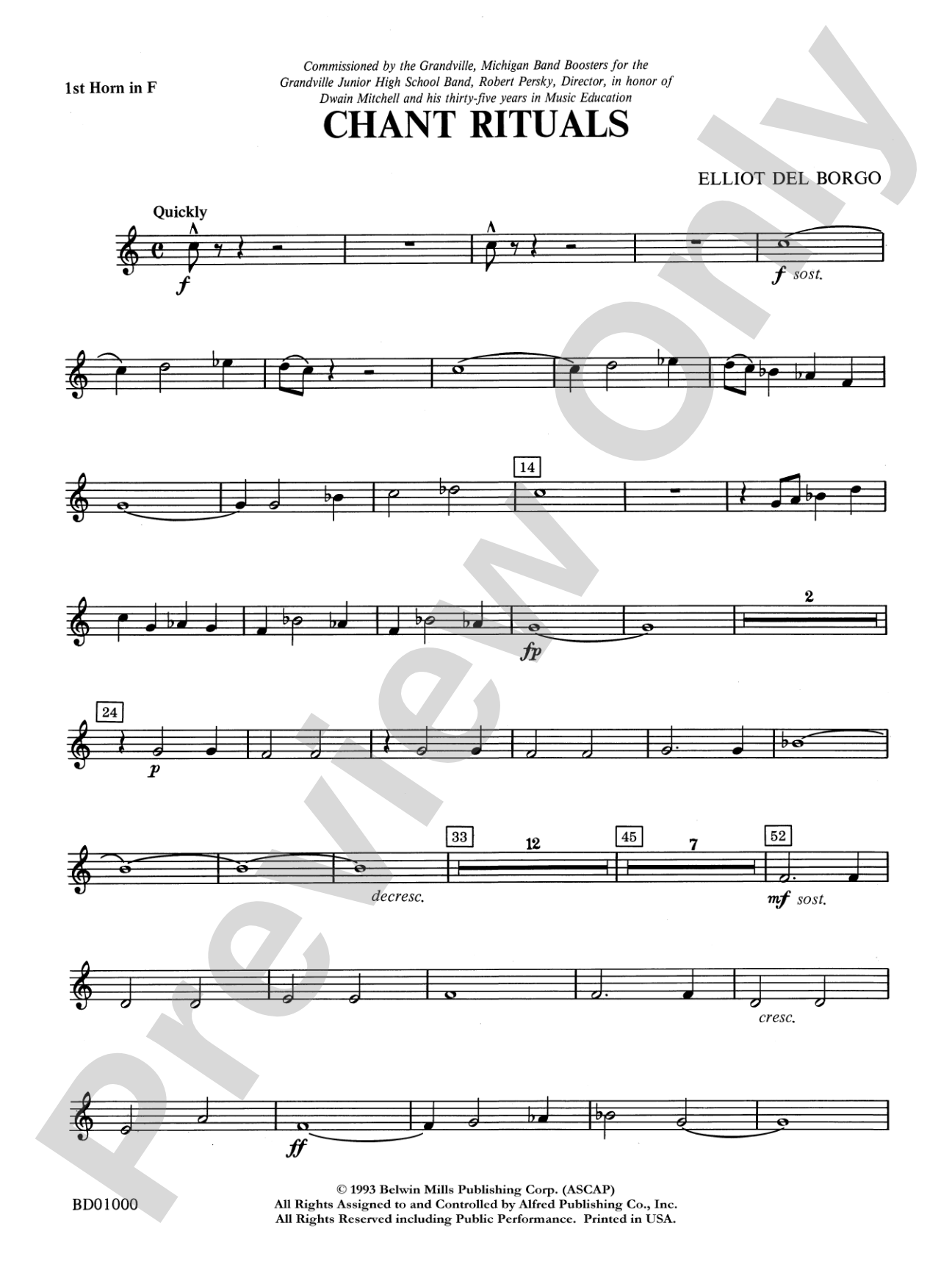 Chant Rituals: 1st F Horn