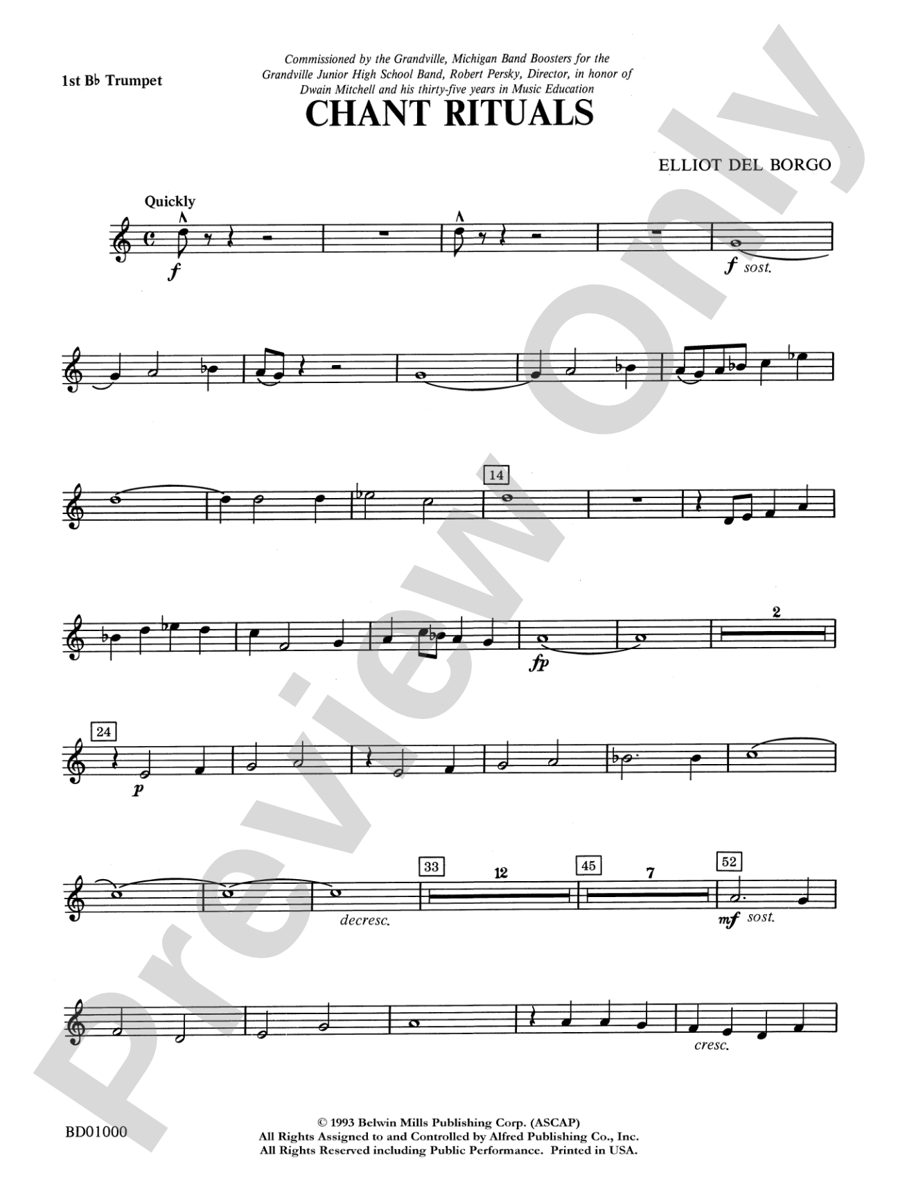 Chant Rituals: 1st B-flat Trumpet