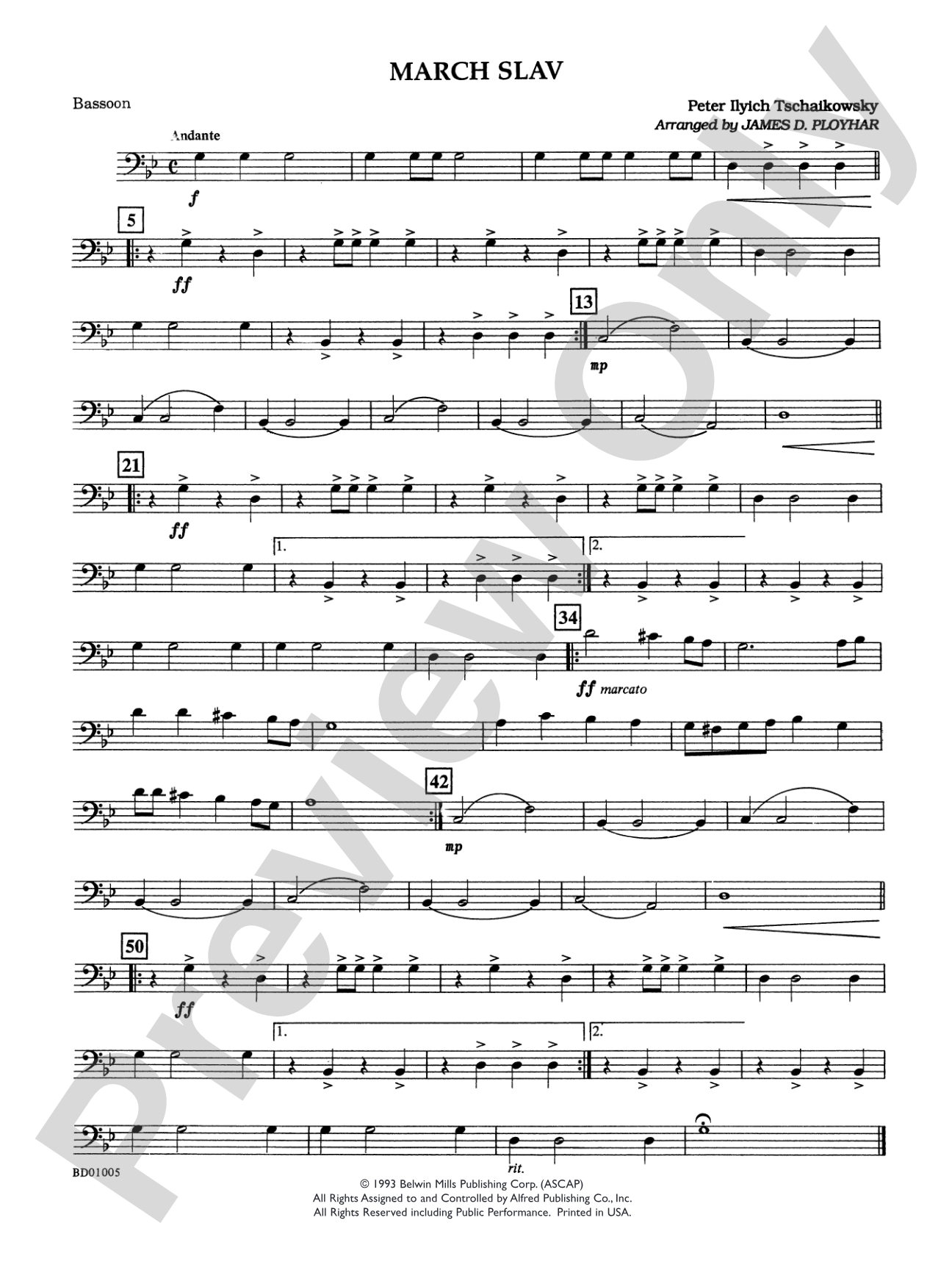 March Slav: Bassoon