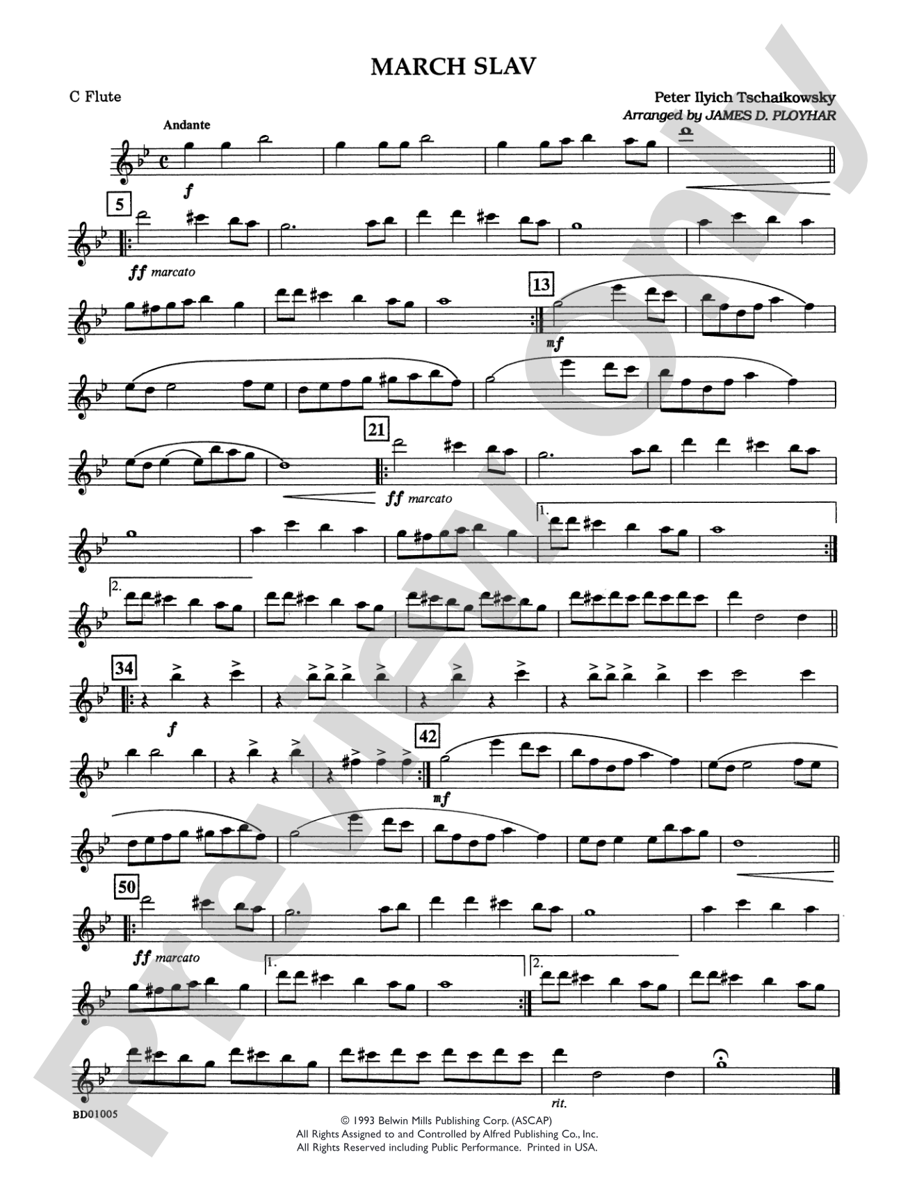March Slav: Flute