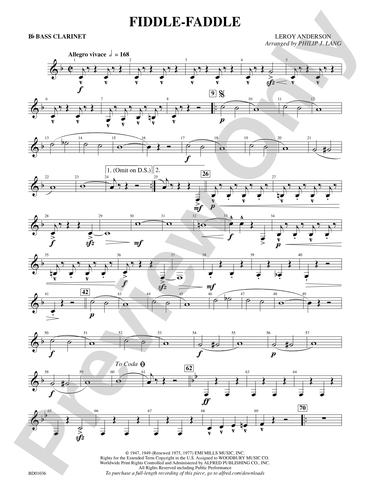 Fiddle-Faddle: B-flat Bass Clarinet