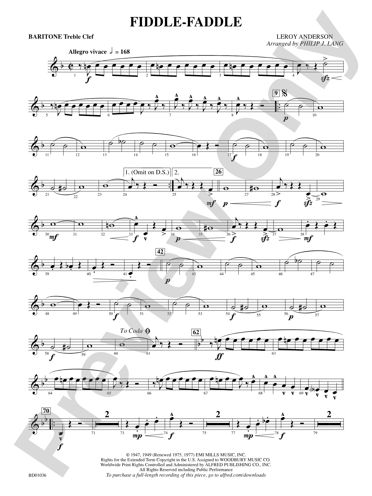 Fiddle-Faddle: Baritone T.C.