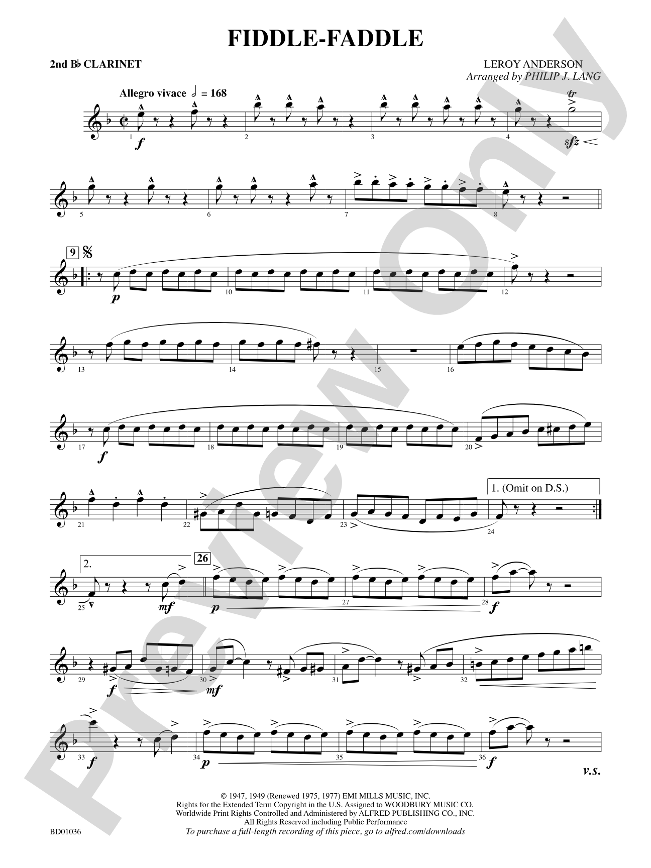 Fiddle-Faddle: 2nd B-flat Clarinet