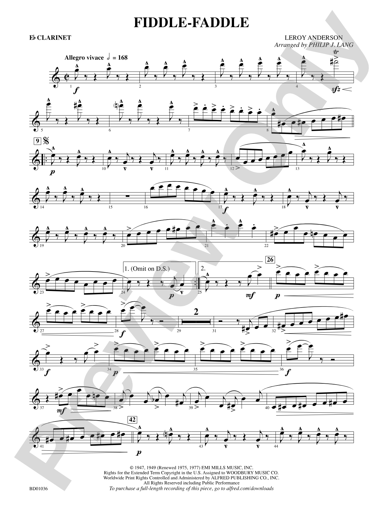 Fiddle-Faddle: E-flat Soprano Clarinet