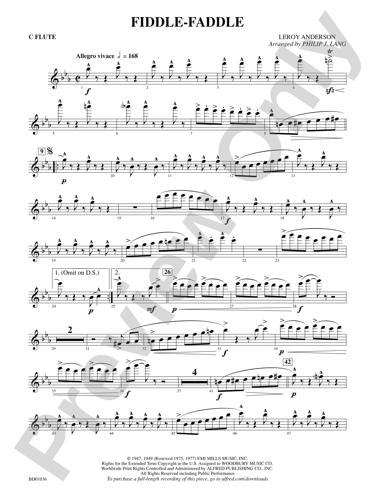 Fiddle-Faddle: Flute