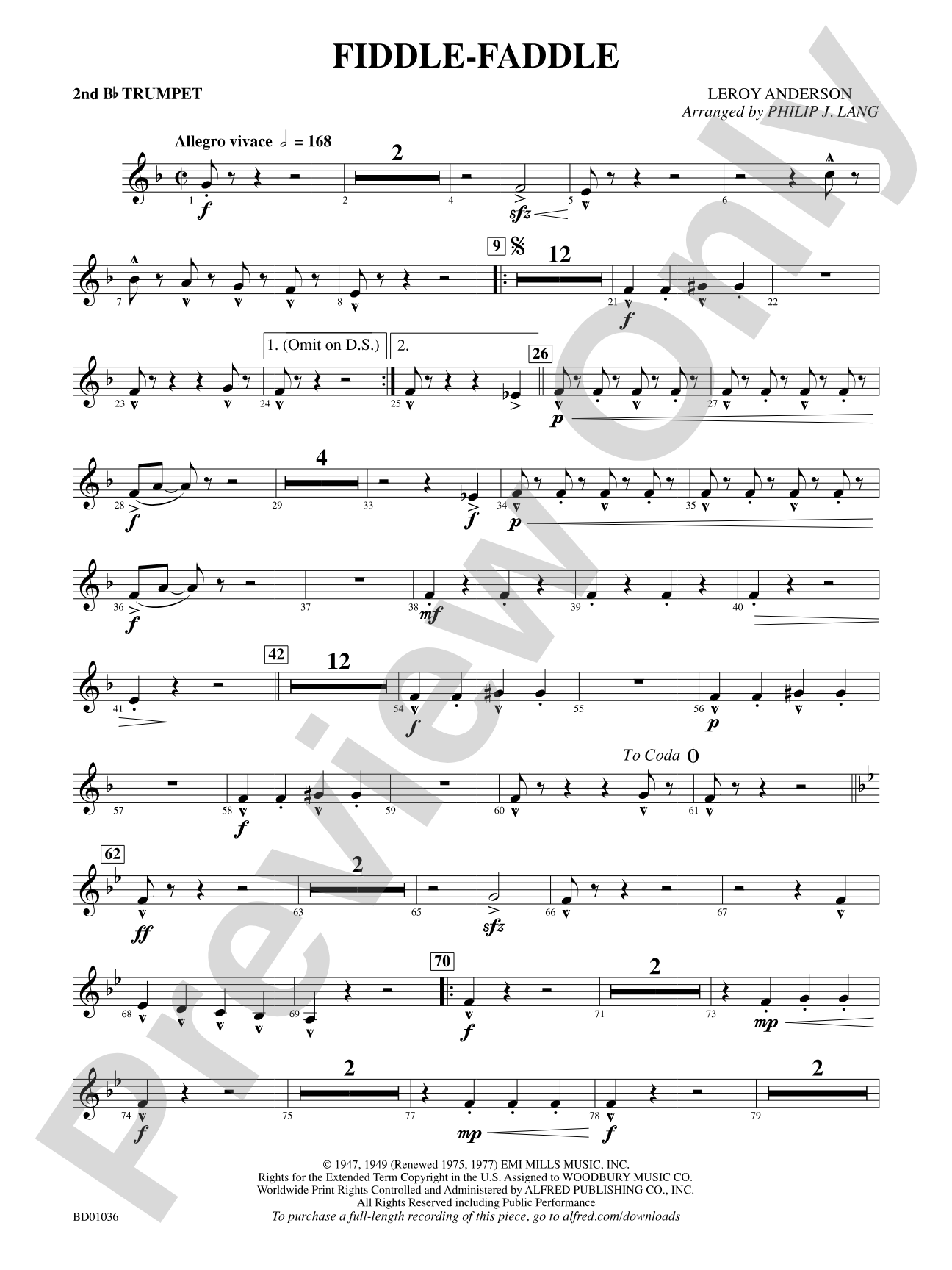 Fiddle-Faddle: 2nd B-flat Trumpet