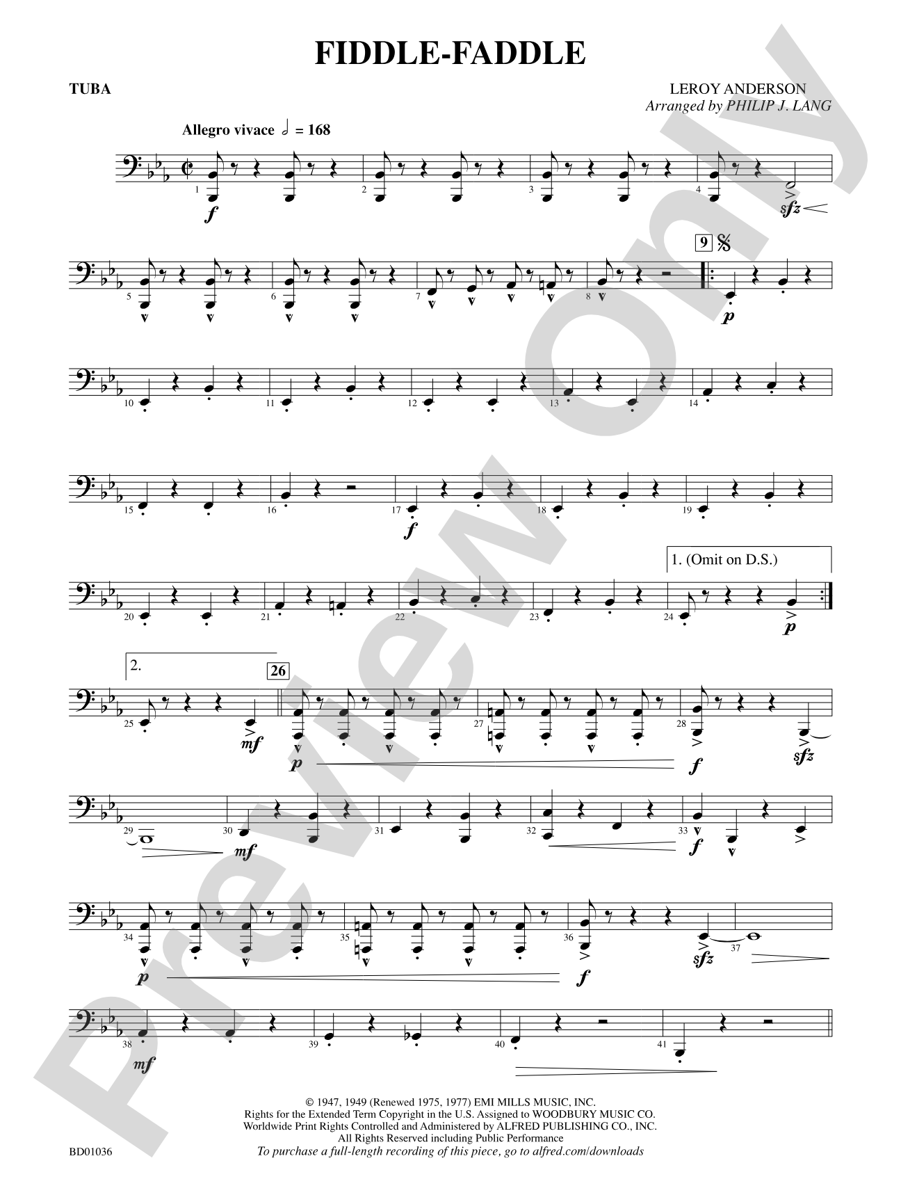 Fiddle-Faddle: Tuba