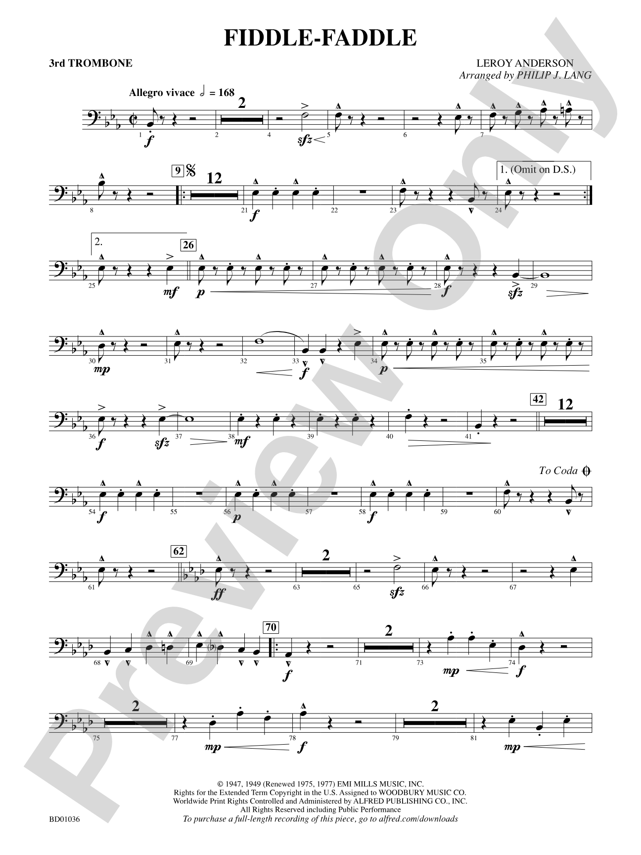Fiddle-Faddle: 3rd Trombone