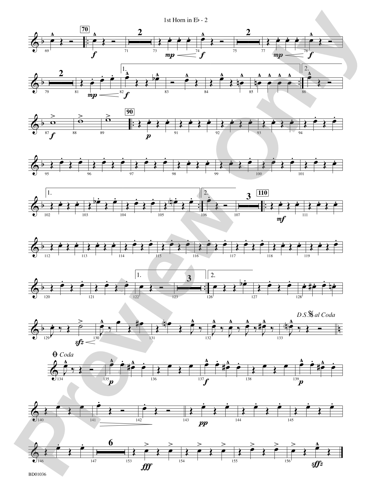 Fiddle-Faddle: (wp) 1st Horn in E-flat