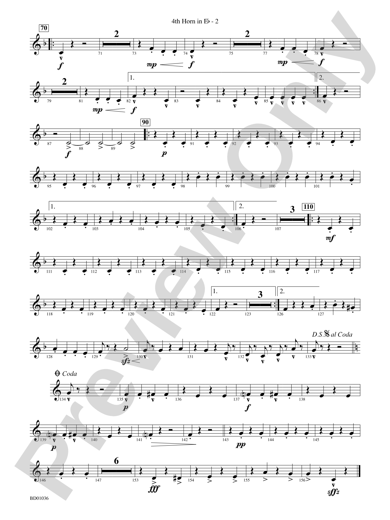 Fiddle-Faddle: (wp) 4th Horn in E-flat